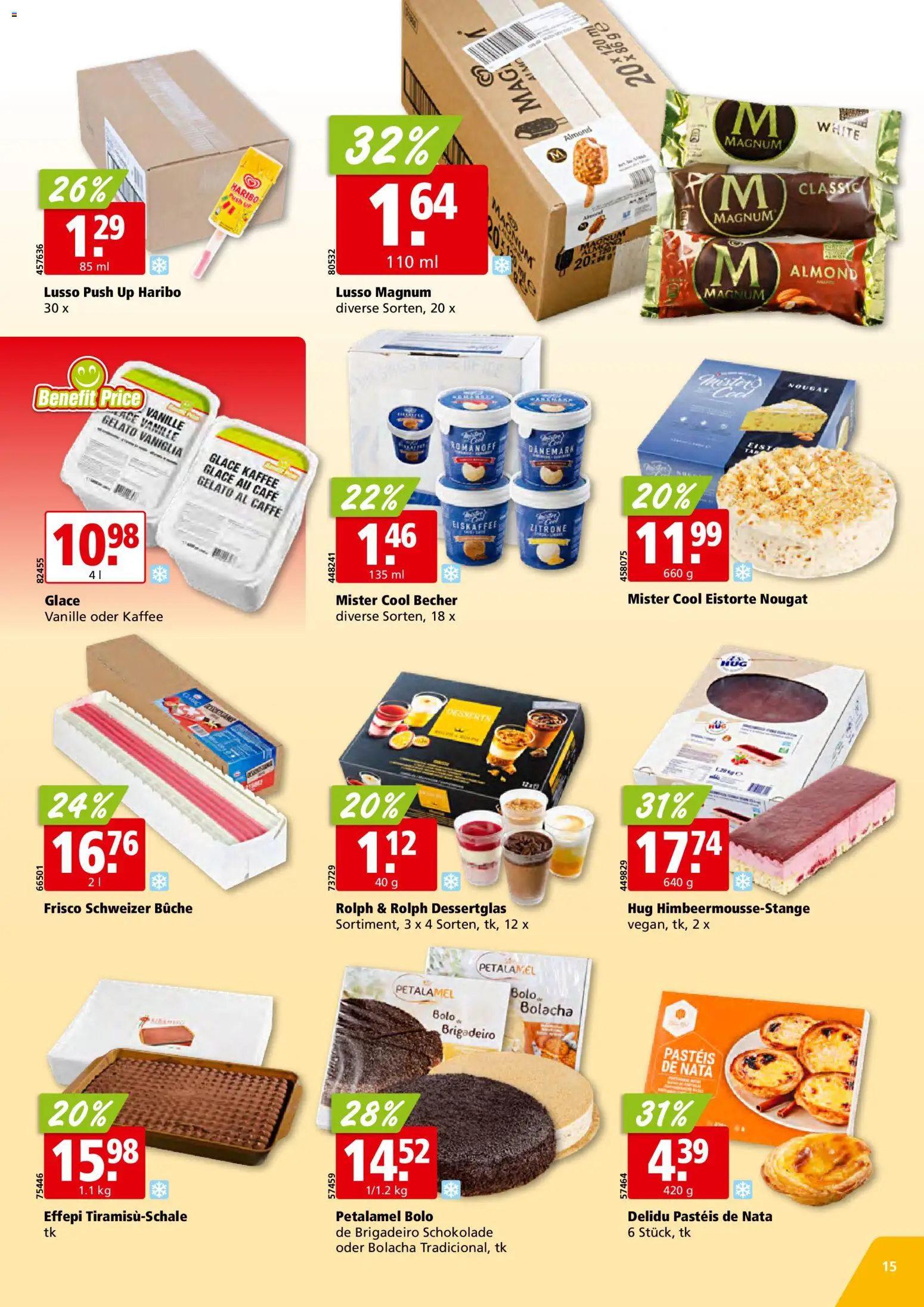 Aligro Aktionen Schlieren, Gossau SG, Frauenfeld, Rapperswil-Jona, Sargans, Bern, Brüttisellen, Pratteln, Emmen, Spreitenbach – gültig ab 01.12.2025 | Seite: 15 | Produkte: En Kommode, Glace, Kaffee, Zitrone