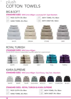 Schulman's Home specials catalogue – valid from 17.11.2025 | Page: 14 | Products: Bath sheet, Bath, Towel, Cream