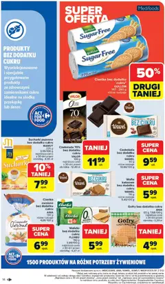 Pogląd oferty "Carrefour Gazetka - Act for food" - ważna od 03.11.2025 | Strona: 14 | Produkty: Wafle, Czekolada gorzka, Czekolada, Ciastka