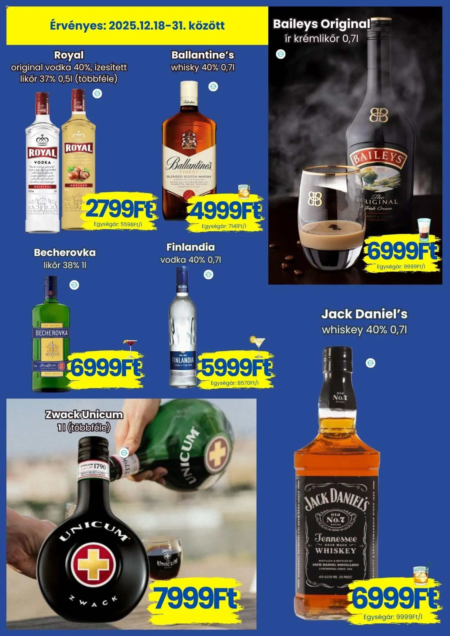 Magnetic akciós ujság - amely érvényes a következő dátumtól: 18.12.2025 | Oldal: 5 | Termékek: Mogyoró, Krémlikőr, Likőr, Whisky