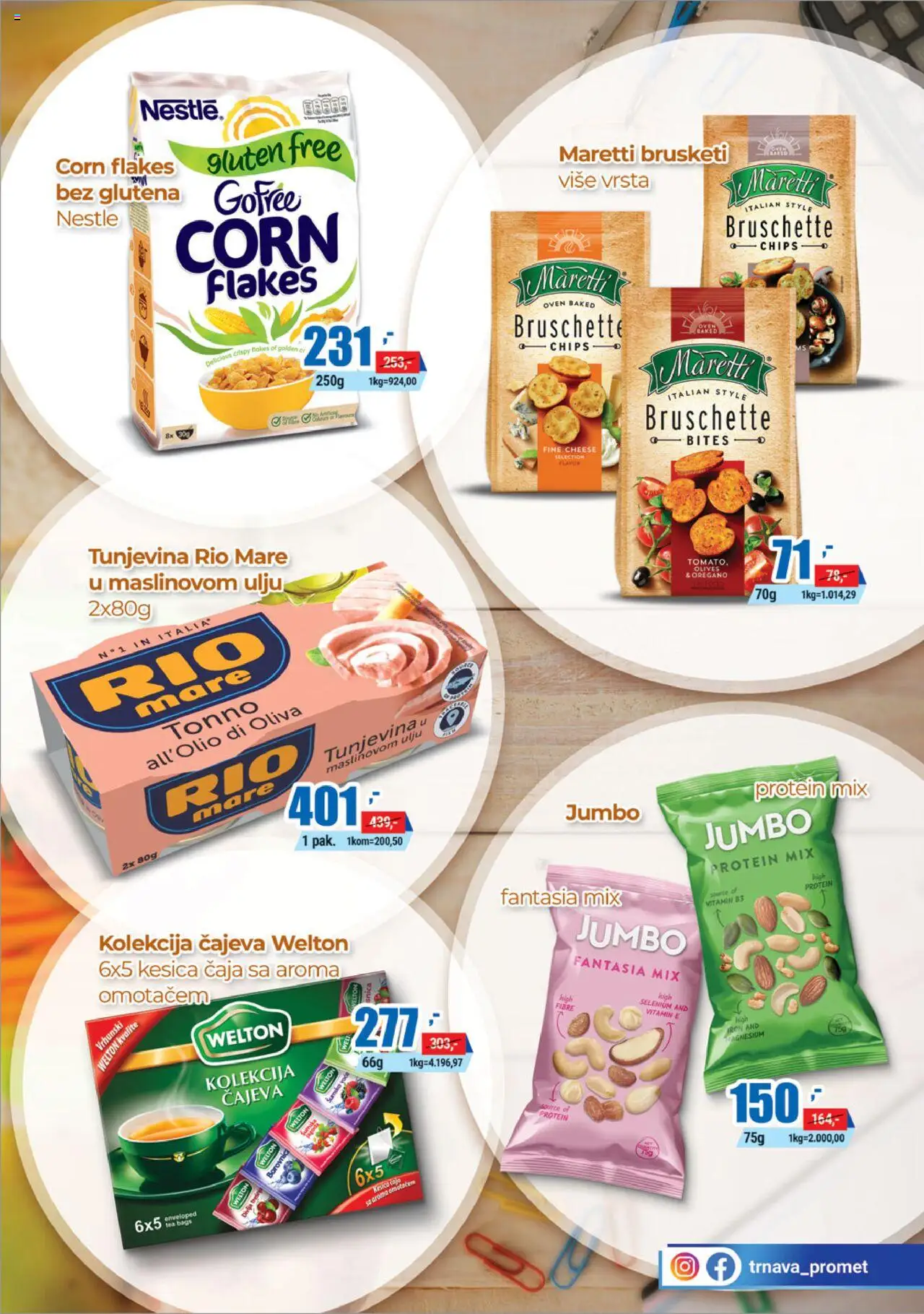 Trnava Promet katalog - važi od 22.09.2025 | Strana: 11 | Proizvode: Protein, Brusketi, Rio mare