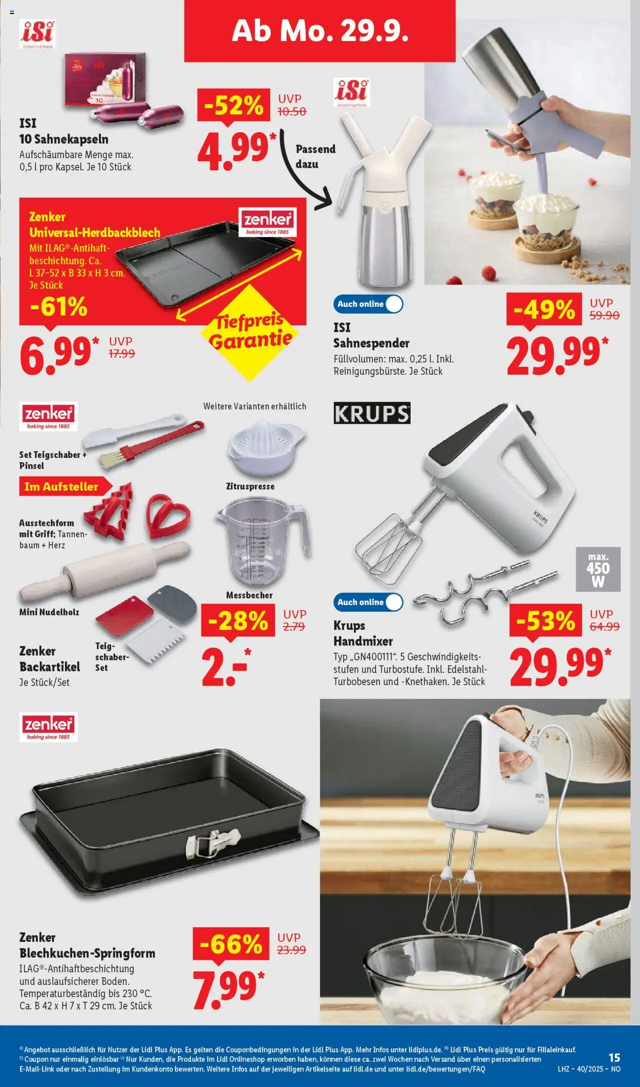 Lidl Prospekt Holzminden – gültig ab 29.09.2025 | Seite: 25 | Produkte: Krups, Pinsel, Handmixer