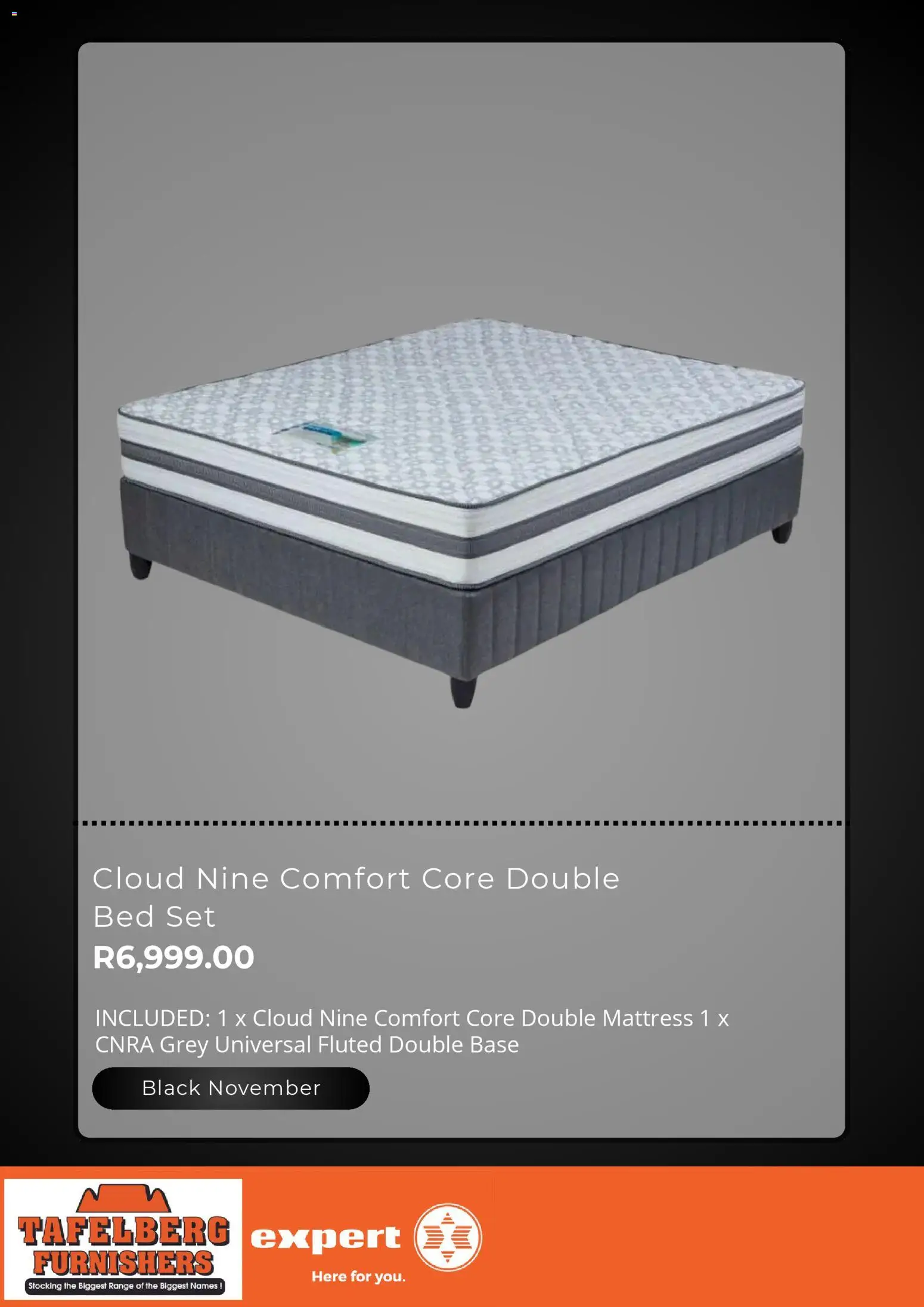 New Tafelberg Furnishers catalogue – valid from 24.10.2025 | Page: 10 | Products: Double bed, Bed, Mattress