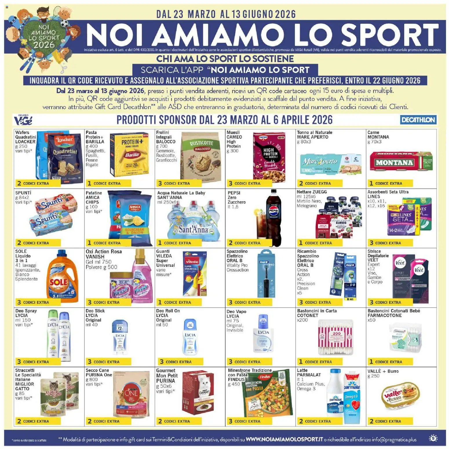 Volantino Paghi Poco del 24.03.2026 | Pagina: 9 | Prodotti: Burro, Acqua naturale, Tonno, Pepsi