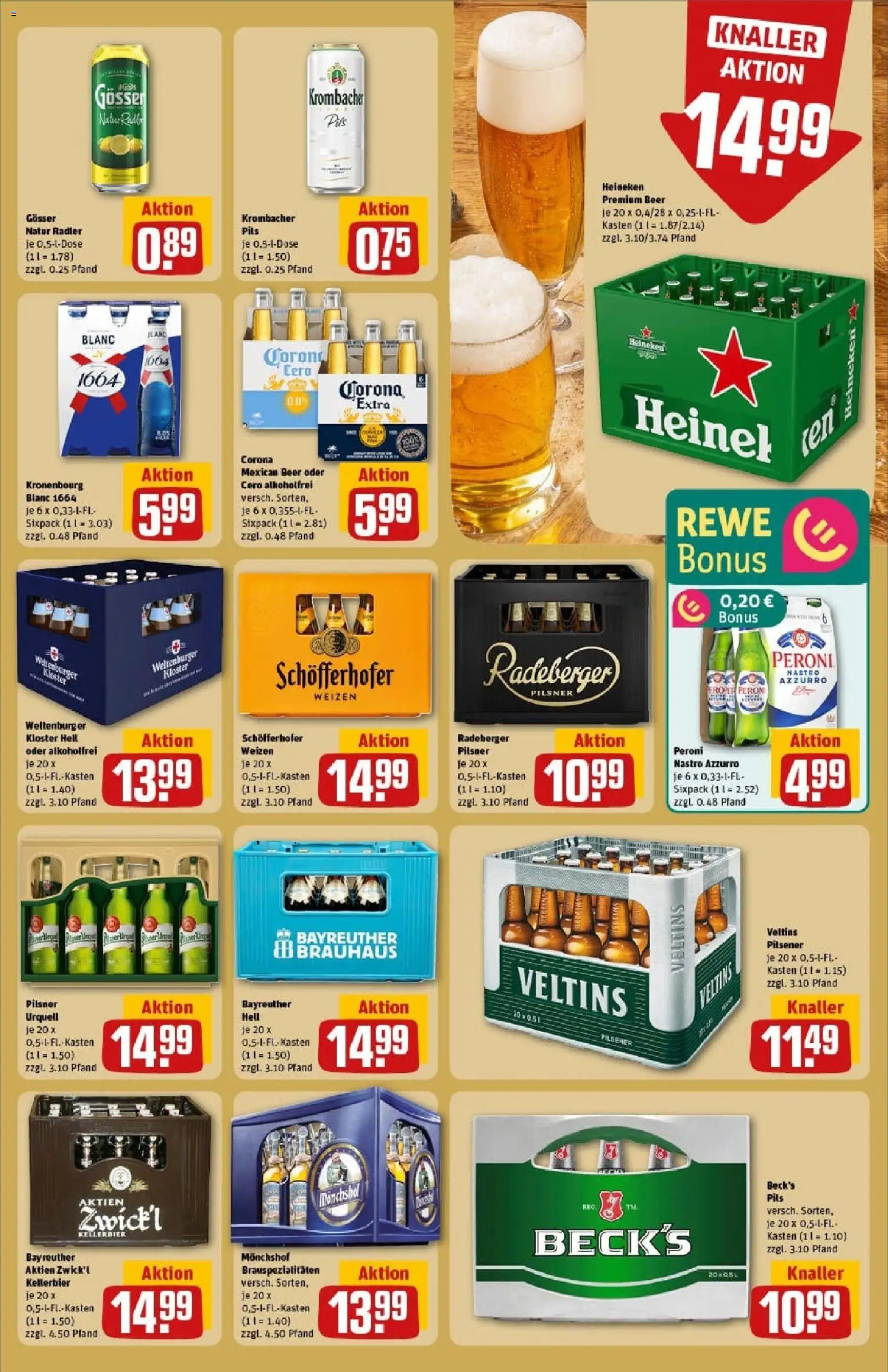 Rewe prospekt Michelstadt	 – gültig ab 26.10.2025 | Seite: 23 | Produkte: Monchshof, Radler, Pilsner urquell, Radeberger pilsner