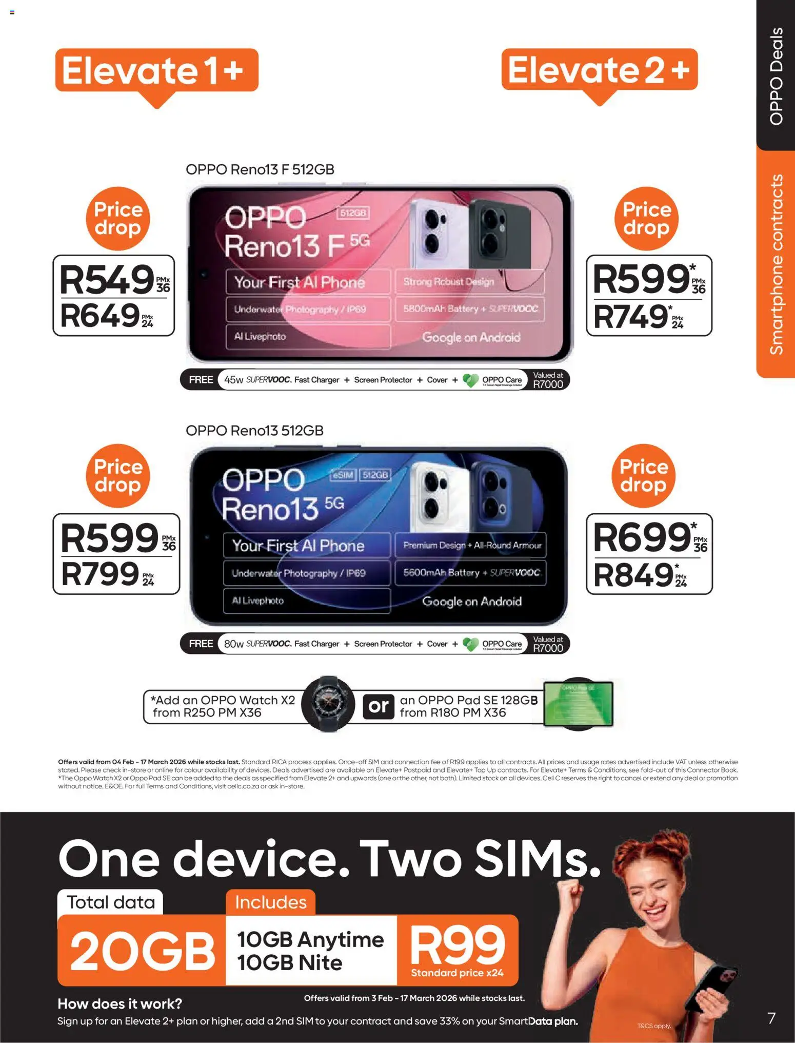 New Cell C catalogue – valid from 04.02.2026 | Page: 9 | Products: Data, Sim, Connector, Stock