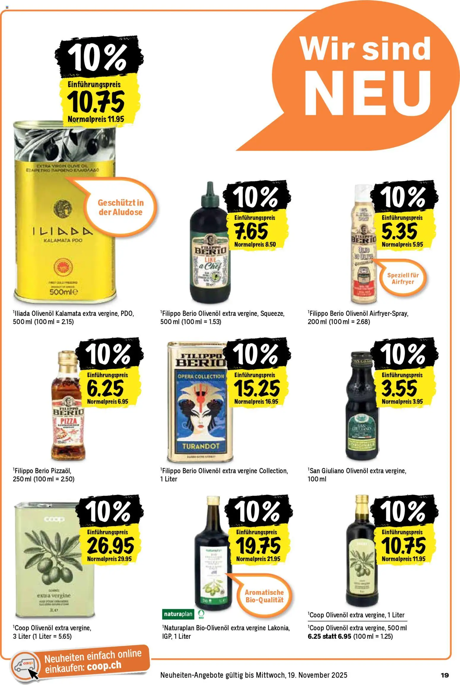 Coop Aktionen – gültig ab 06.11.2025 | Seite: 19 | Produkte: Pizza