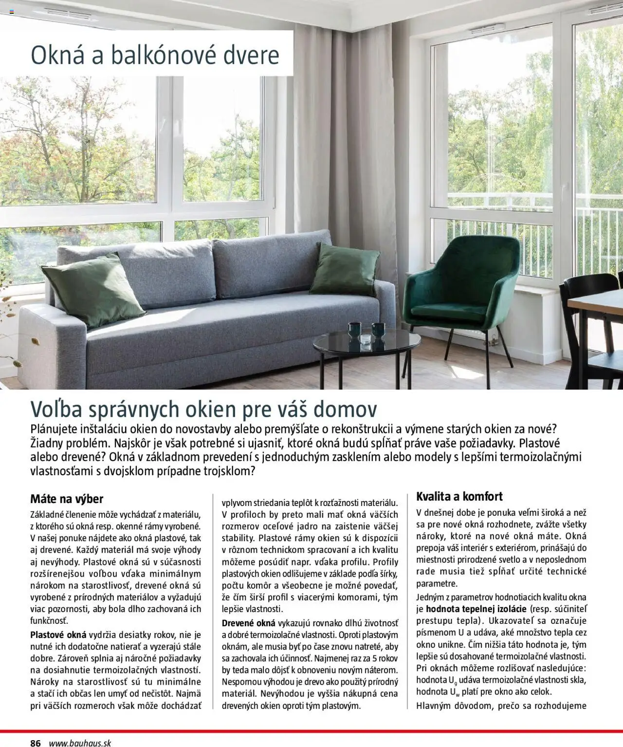 Nové Bauhaus akcie – leták je platný od 08.09.2025 | Strana: 86 | Produkty: Balkónové dvere, Svetlo, Dvere