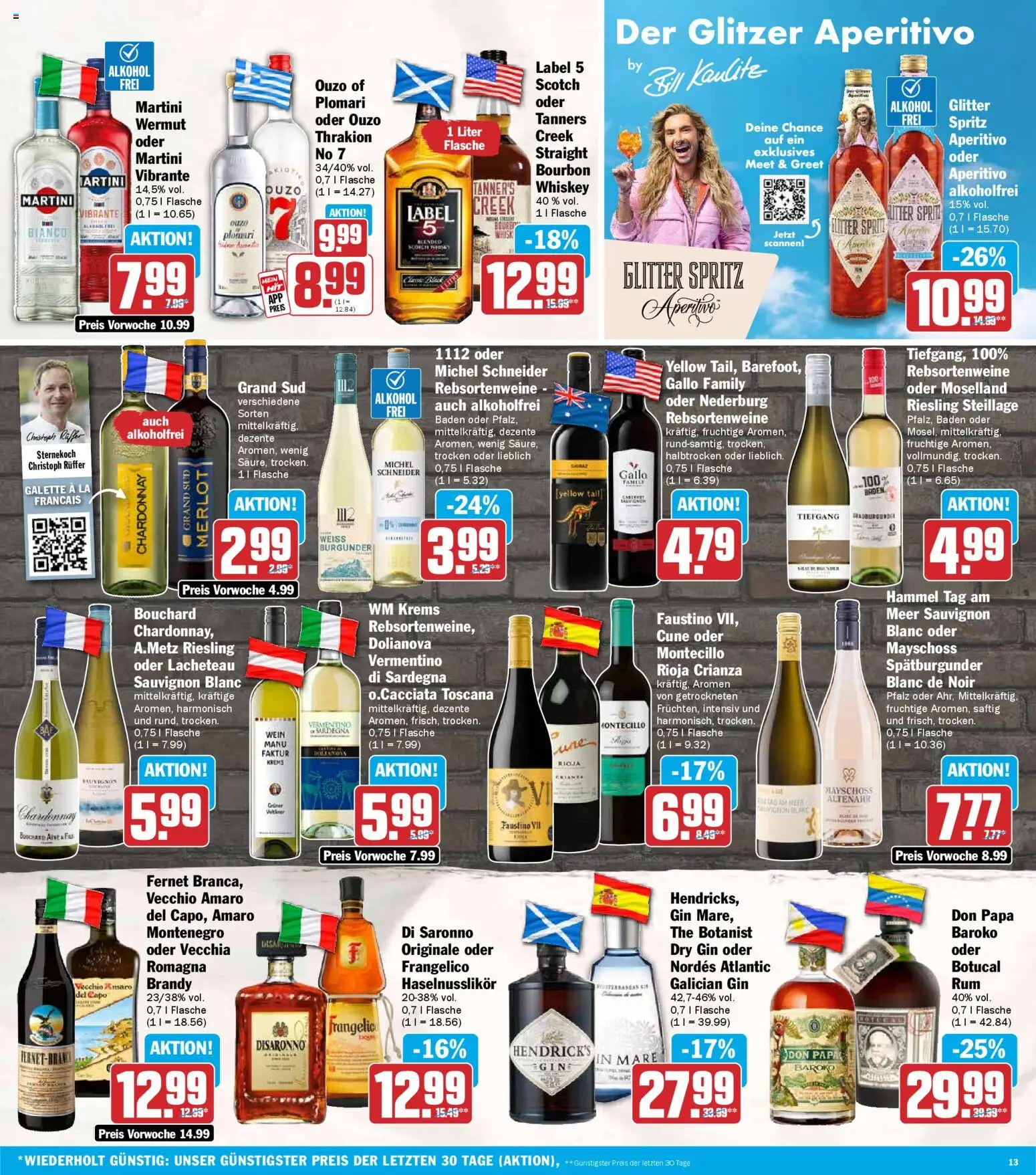 HIT Prospekt 	 – gültig ab 09.03.2026 | Seite: 13 | Produkte: Martini, Wein, Gin, Whiskey