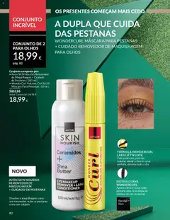 Pré-visualização AVON SKIN NOURISH REMOVEDOR DE MAQUILHAGEM + CUIDADO DE PESTANAS, Dissolve a maquilhagem como um removedor, nutre as pestanas como um cuidado válido de 01.10.2025 | Página: 82 | Produtos: Maquilhagem
