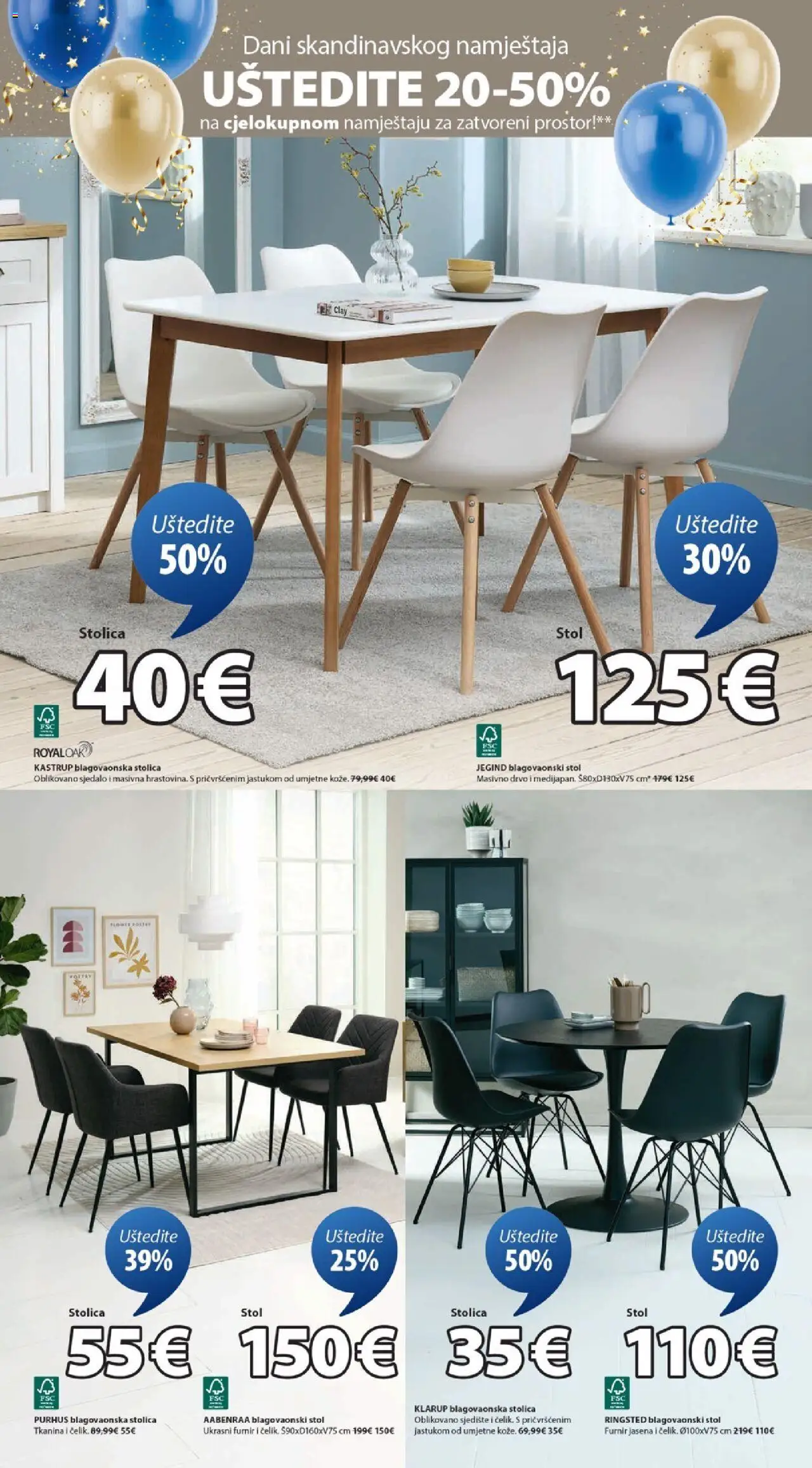 JYSK katalog | vrijedi od 15.10.2025 | Stranica: 4 | Proizvodi: Stol, Stolica, Blagovaonska stolica