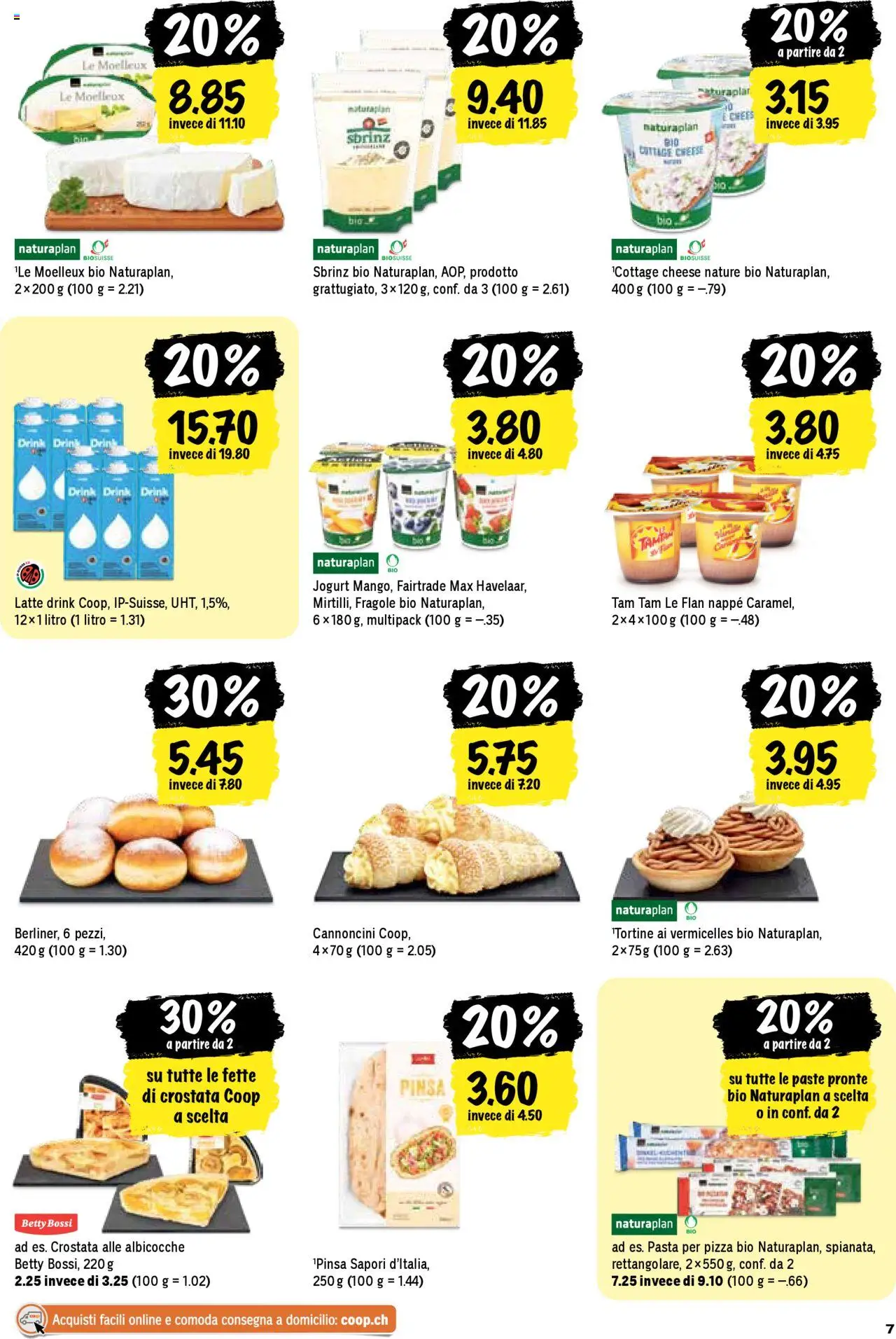 Coop - Una settimana di azioni ab 28.08.2025 | Seite: 7 | Produkte: Pizza, Pasta