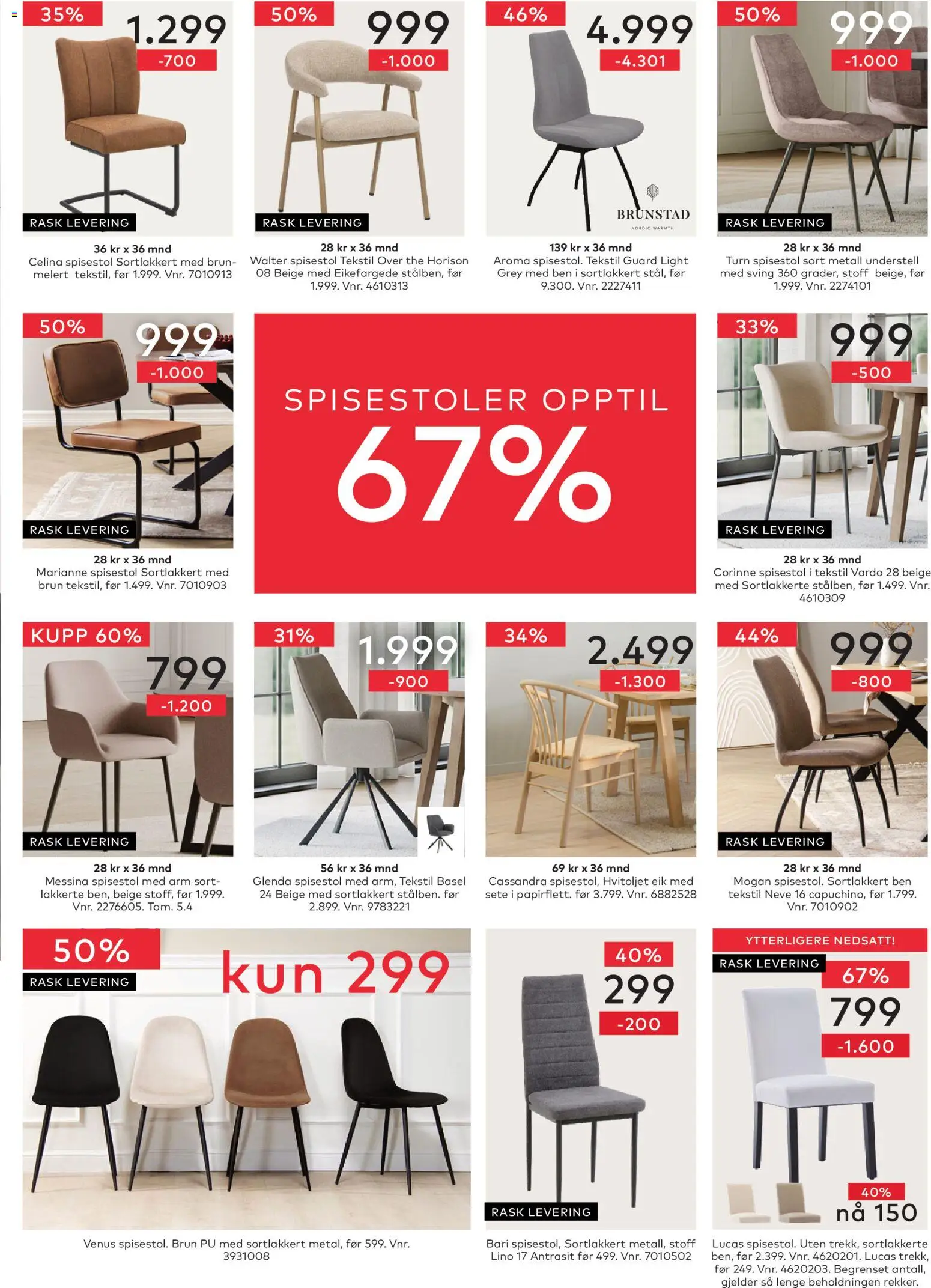 {H1} | Side: 15 | Produkter: Spisestol