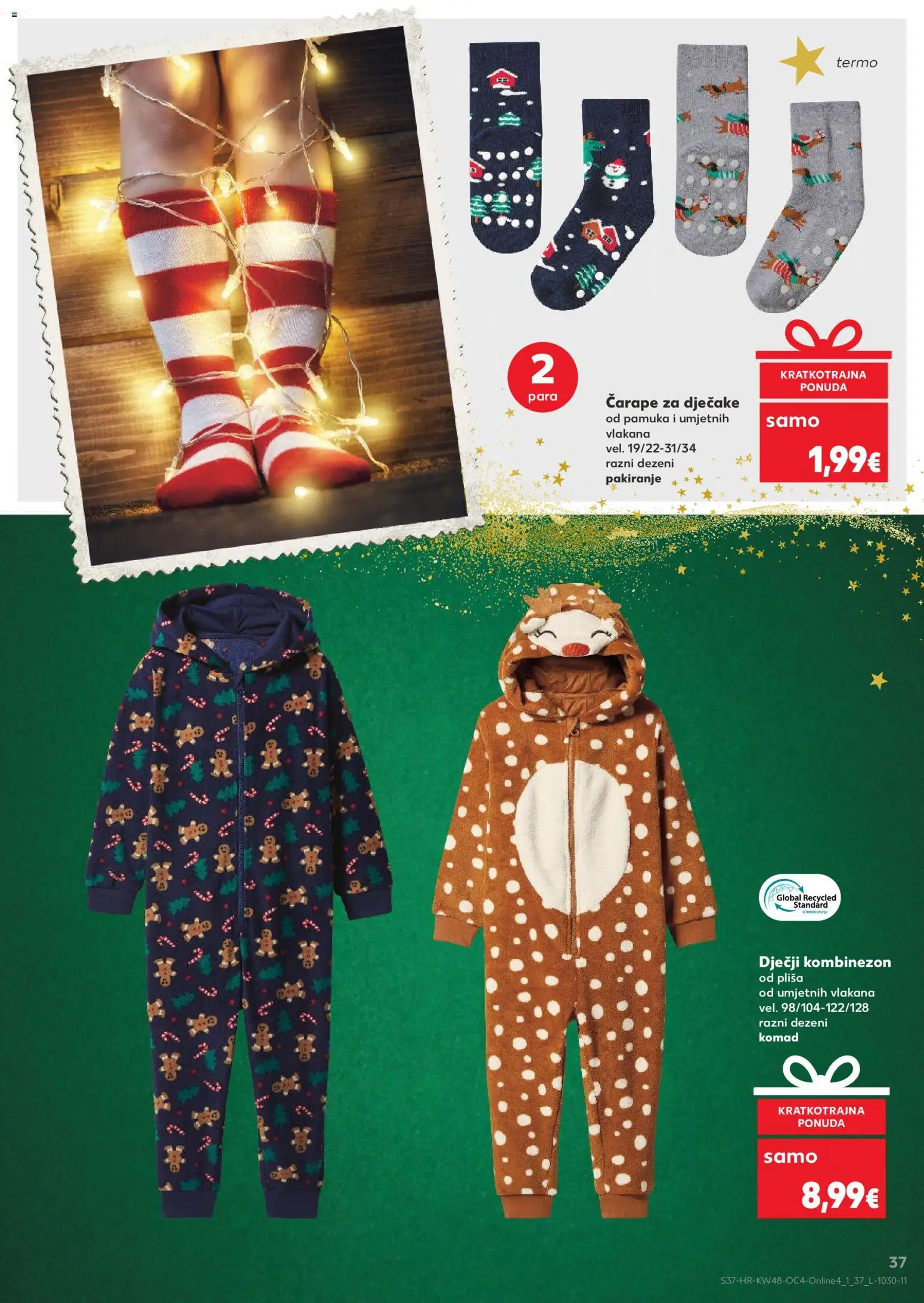 Kaufland katalog | vrijedi od 26.11.2025 | Stranica: 37 | Proizvodi: Kombinezon, Čarape