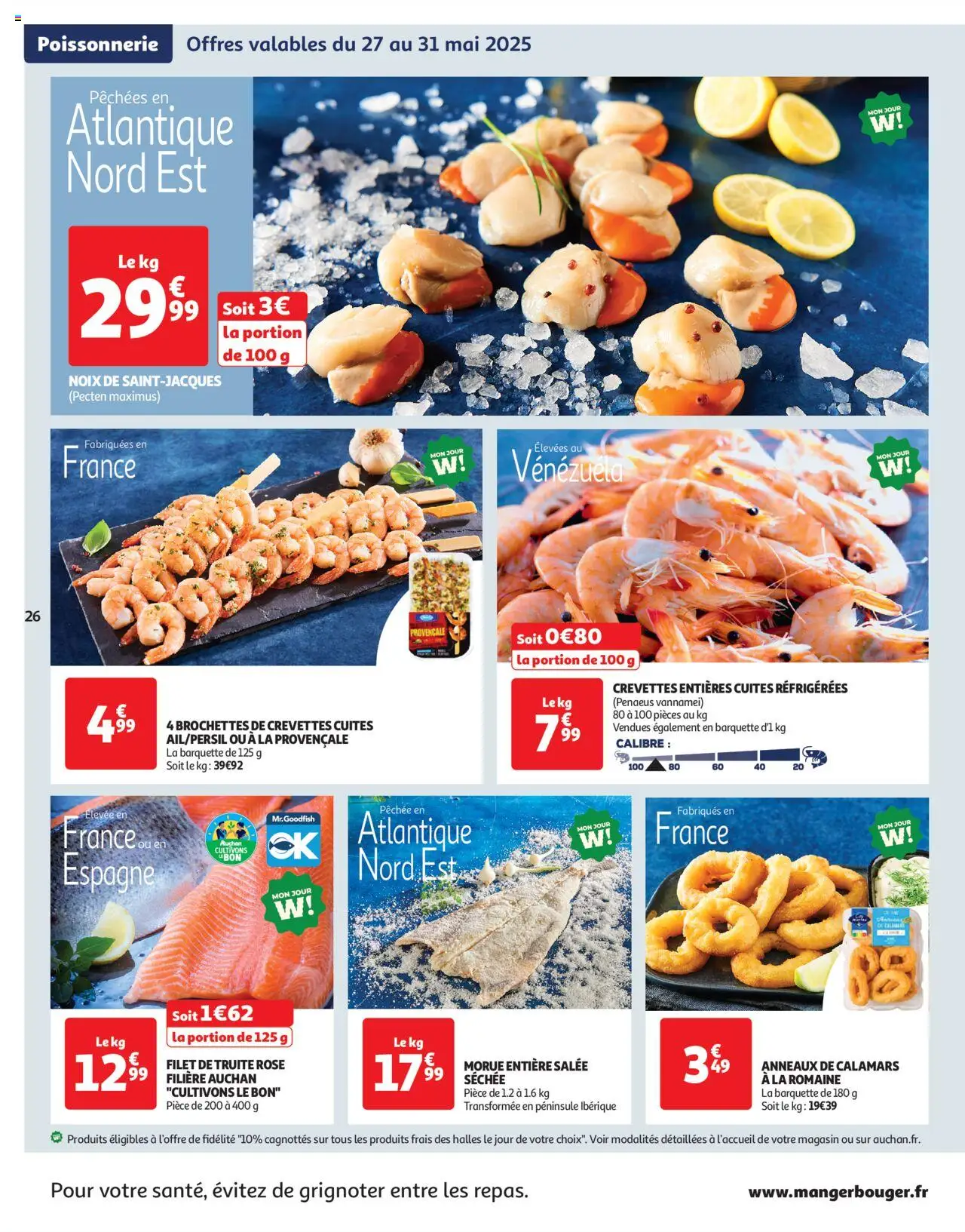  | Page: 26 | Produits: Poissonnerie, Crevettes, Morue, Noix