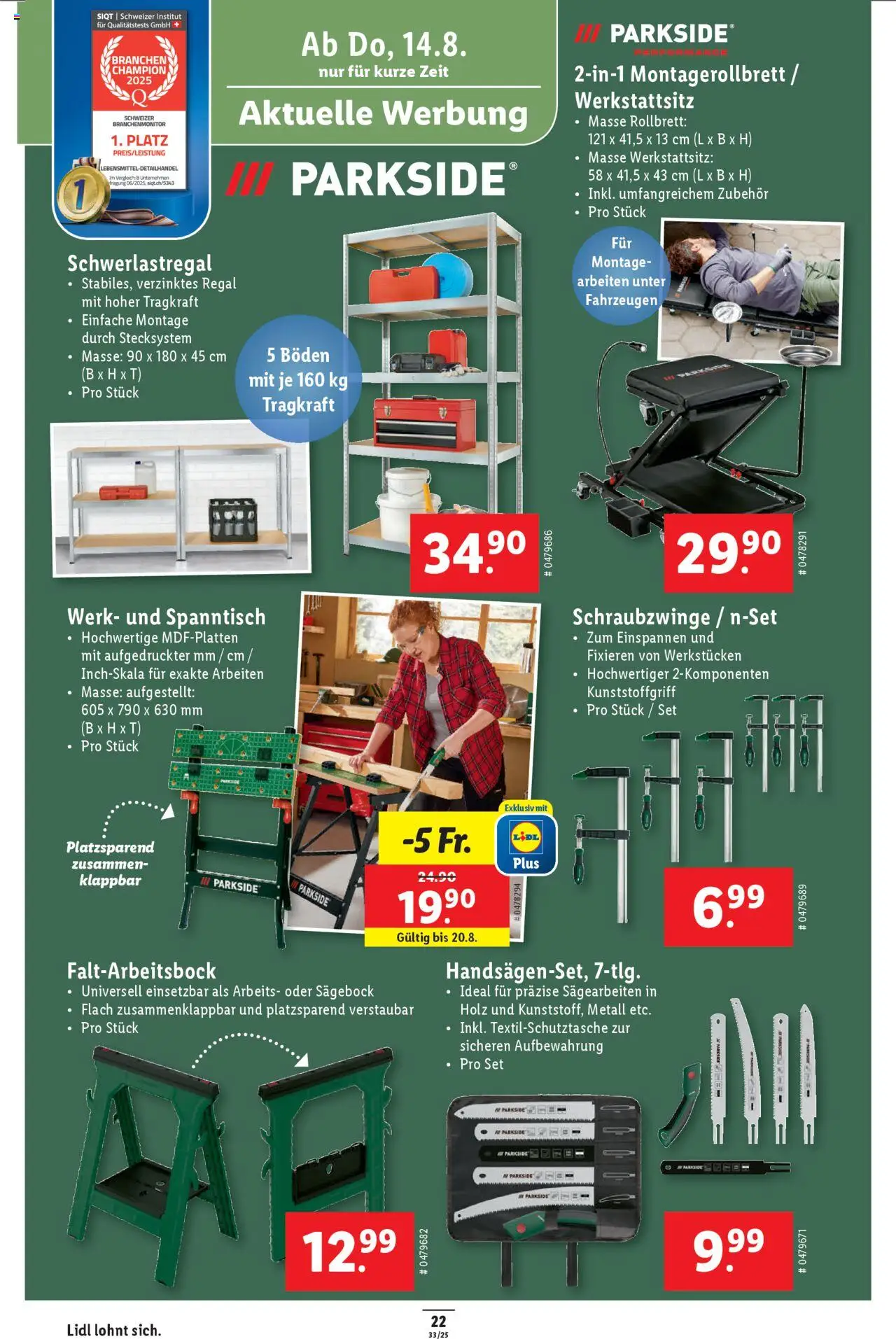 Lidl Aktionen ab 14.08.2025 | Seite: 24 | Produkte: Regal