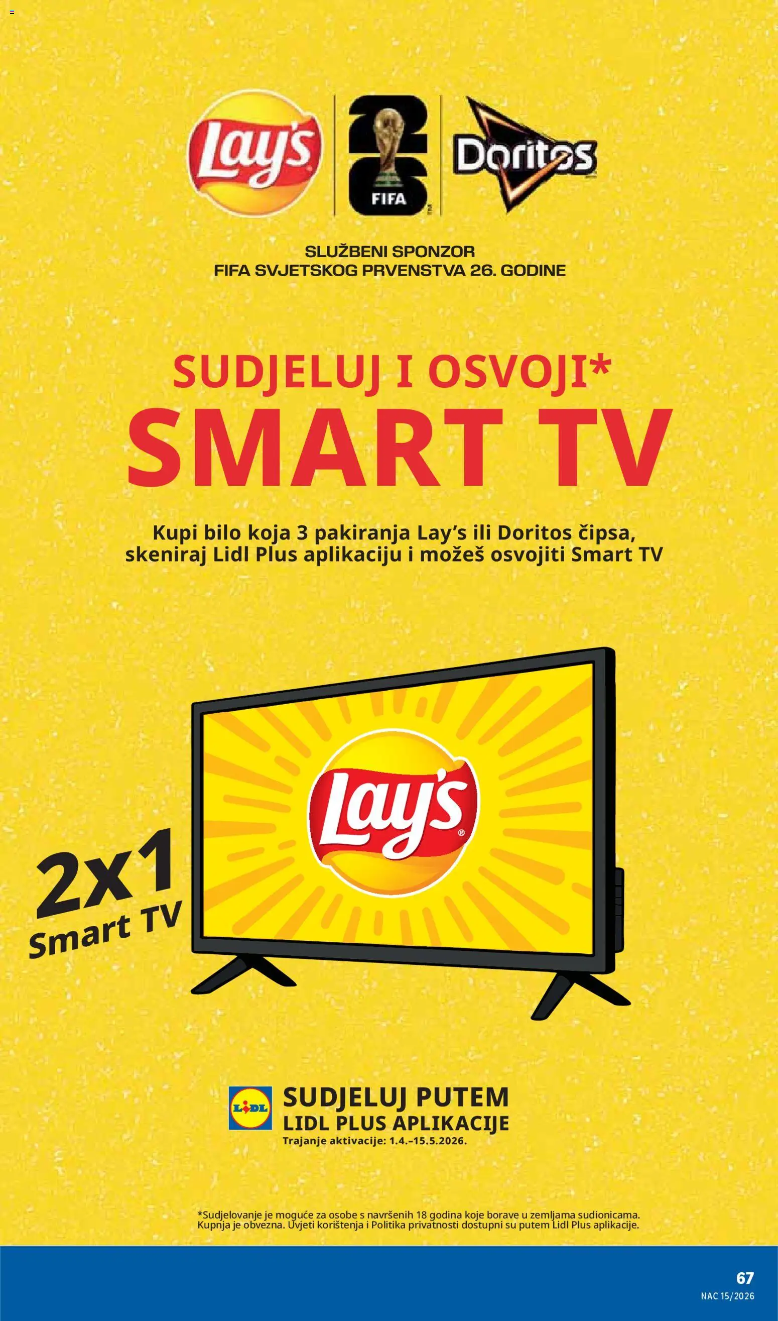 Lidl katalog | vrijedi od 07.04.2026 | Stranica: 67 | Proizvodi: Smart TV, Tv