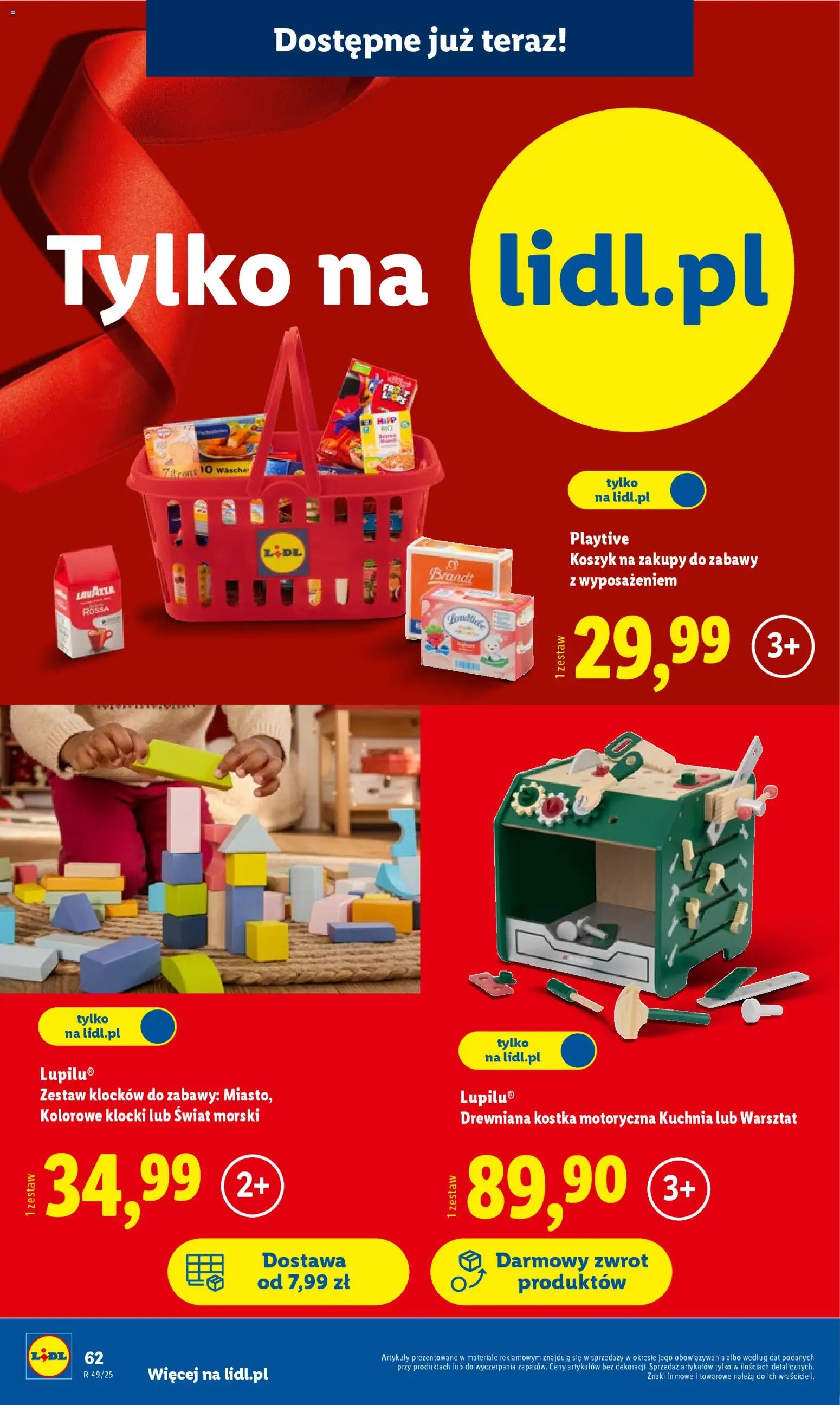 Lidl Katalog zabawek od 03.11.2025 | Strona: 62 | Produkty: Lavazza