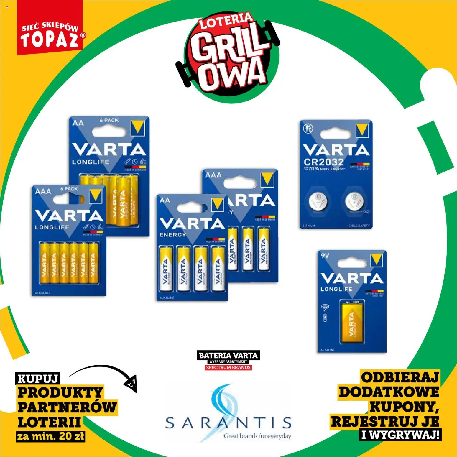 Topaz gazetka - Kupuj, Grilluj I Wygrywaj od 20.04.2026 | Strona: 70 | Produkty: Grill, Bateria