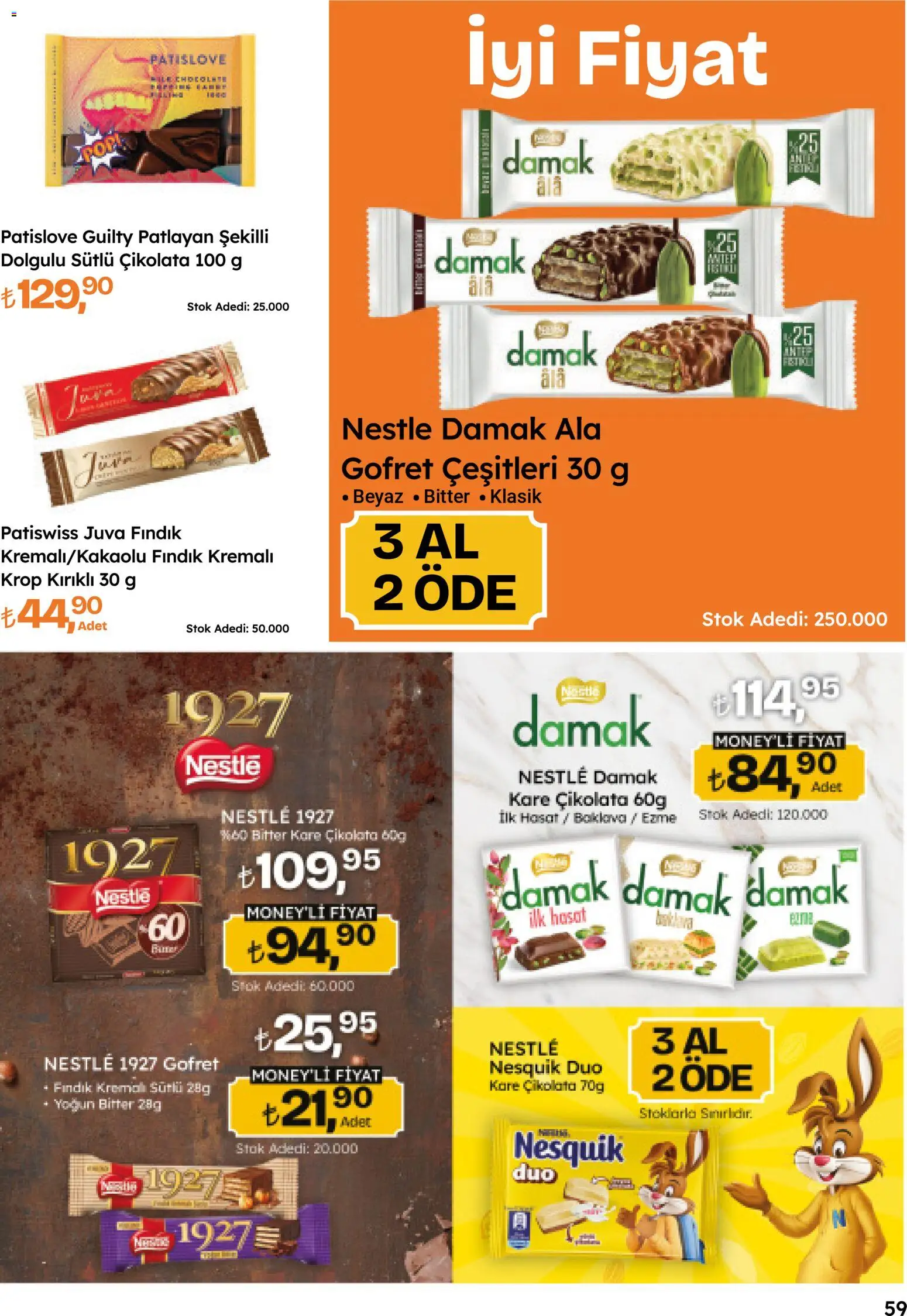 Migros Katalog - Migroskop - 16.04.2026 tarihinden itibaren geçerlidir | Sayfa: 59 | Ürünler: Gofret, Çikolata, Fındık