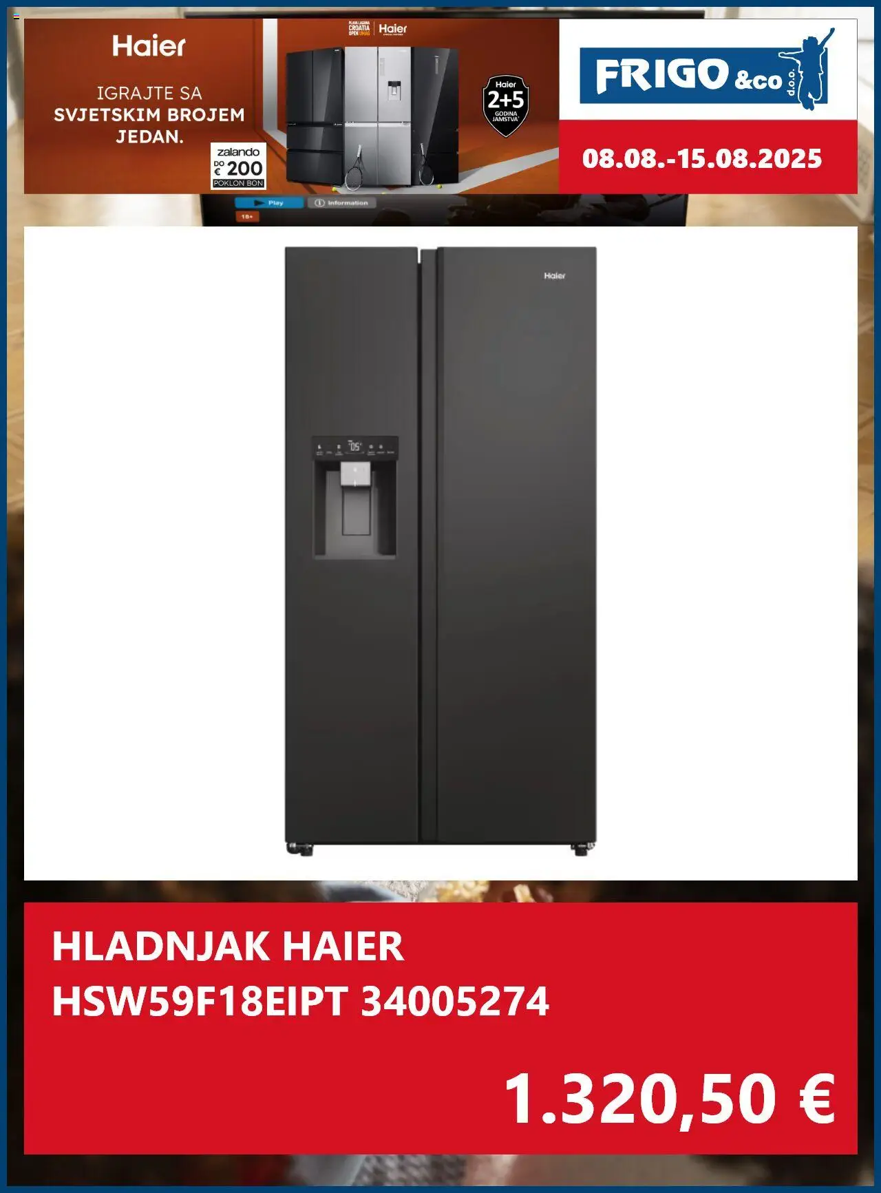 FRIGO & Co. katalog | vrijedi od 08.08.2025 | Stranica: 7 | Proizvodi: Hladnjak