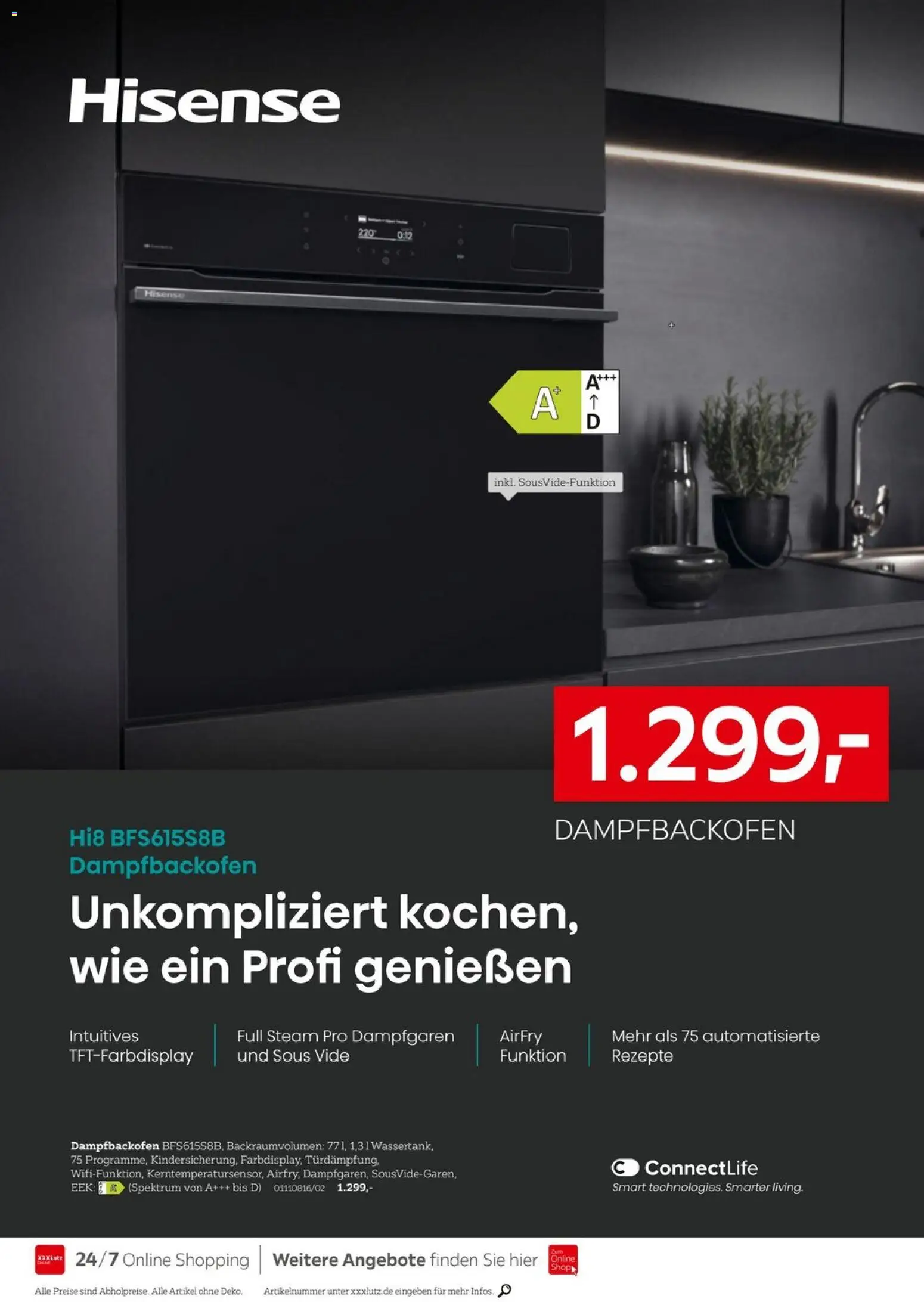 XXXL Lutz - Nr. 1 bei Küchen – gültig ab 27.12.2025 | Seite: 4 | Produkte: Hisense