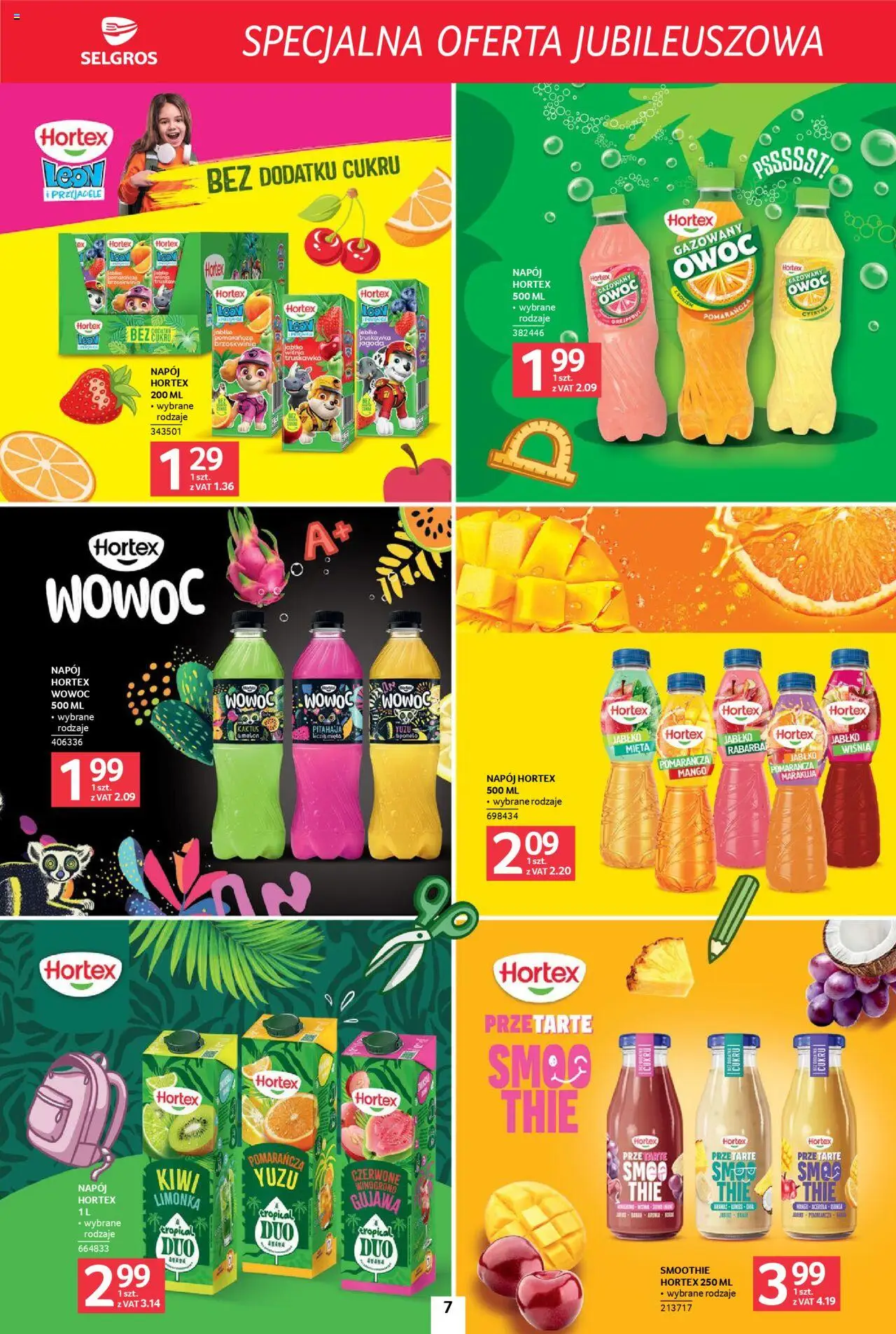 Selgros cash&carry Gazetka - Specjalna oferta jubileuszowa od 28.08.2025 | Strona: 7 | Produkty: Mango, Winogrono, Smoothie, Kiwi