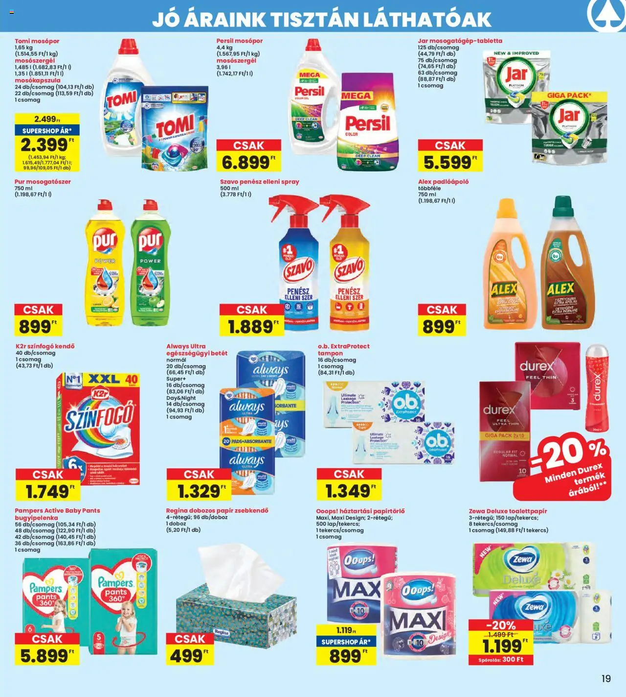 Interspar akciós ujság - amely érvényes a következő dátumtól: 25.09.2025 | Oldal: 19 | Termékek: Kendő, Mosókapszula, Mosópor, Mosogatószer