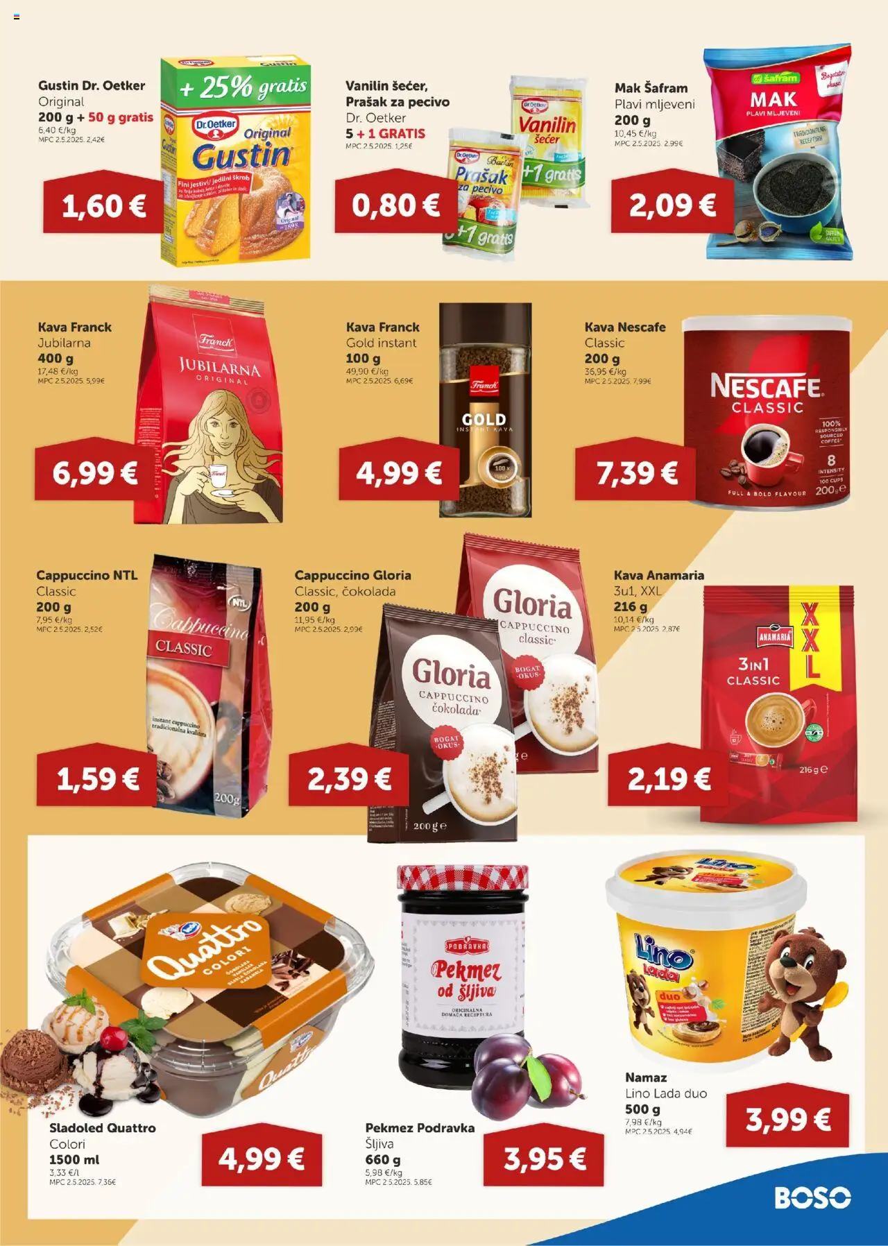 Boso katalog | vrijedi od 11.09.2025 | Stranica: 7 | Proizvodi: Pekmez, Nescafe, Šećer, Karamela