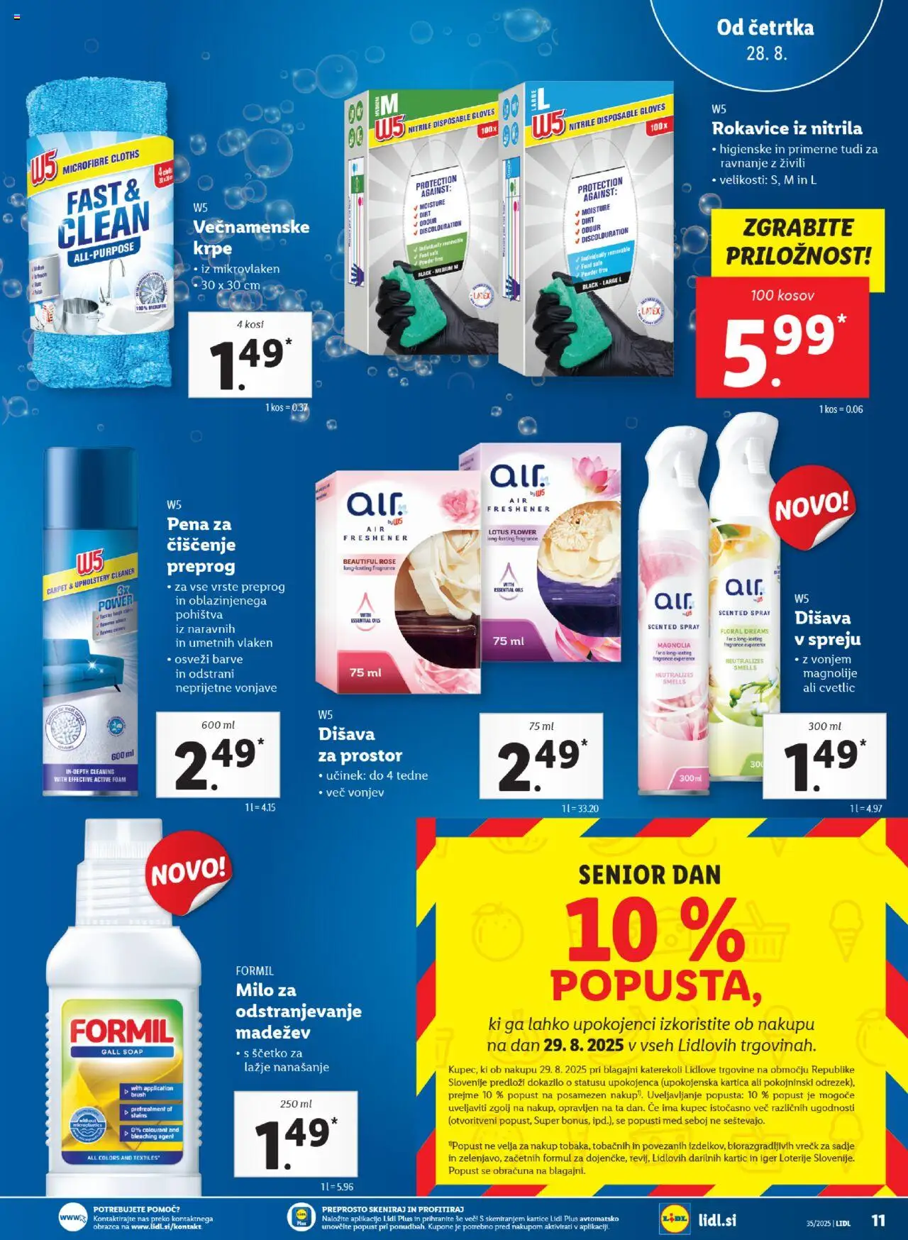 Lidl katalog │ velja od 28.08.2025 | Stran: 27 | Izdelki: Kos, Milo, Sadje, Rokavice