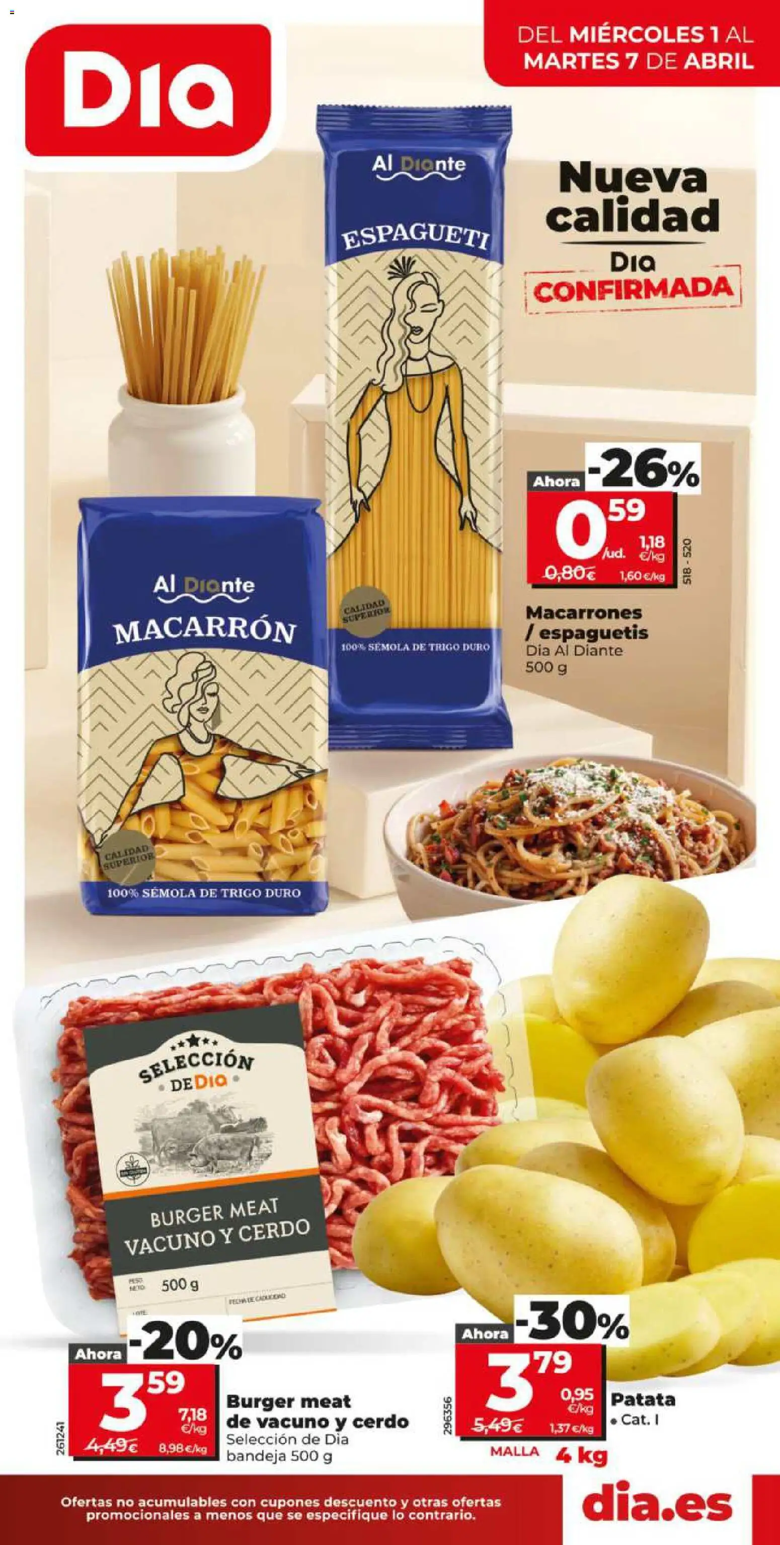 Dia - folleto Market │ válido desde el 01.04.2026 | Página: 1 | Productos: Cerdo, Bandeja, Δαχτυλίδι φωτός