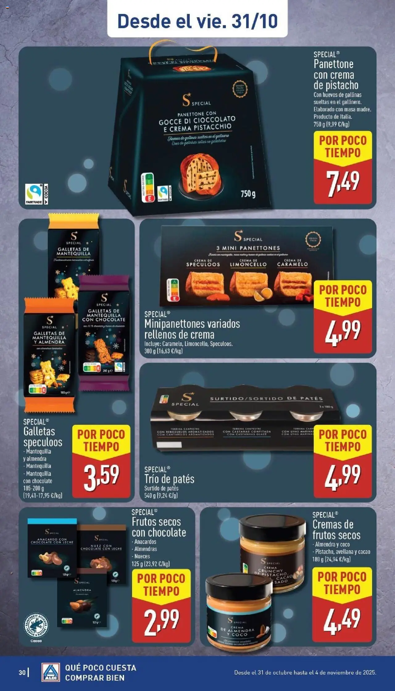 Aldi folleto Baleares │ válido desde el 27.10.2025 | Página: 30 | Productos: Τζίντζερ, Chocolate, Frutos secos, Συσκευή ροής