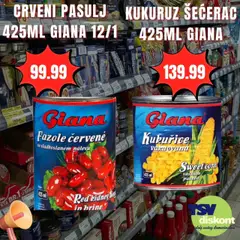 TSV Diskont katalog - pregled TSV Diskont kataloga - važi od 25.09.2025 | Strana: 6 | Proizvode: Kukuruz šećerac, Kukuruz, Carmex, Sardina