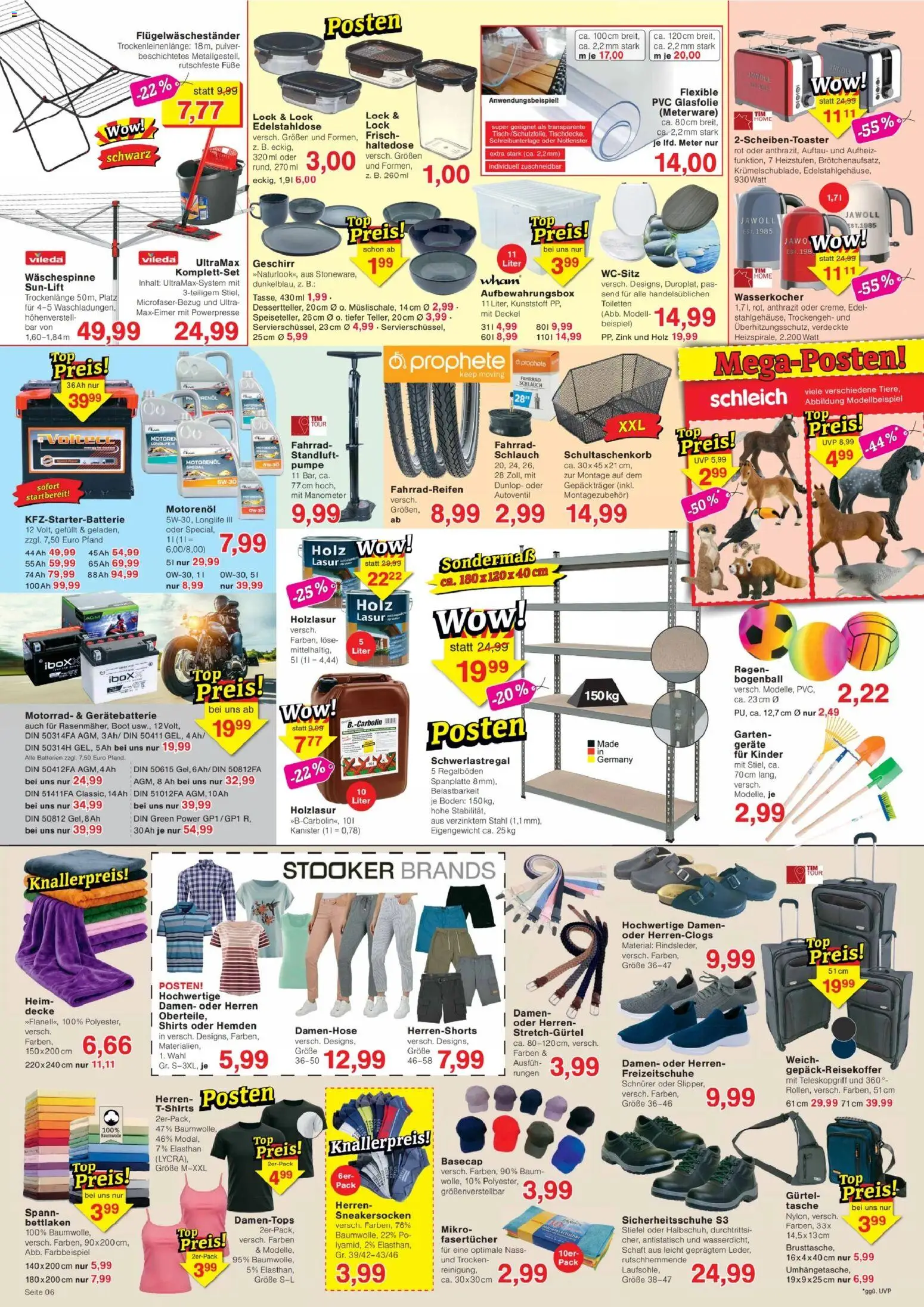 Jawoll Prospekt – gültig ab 13.04.2026 | Seite: 6 | Produkte: Wasserkocher, Manometer, Batterien, Stiefel