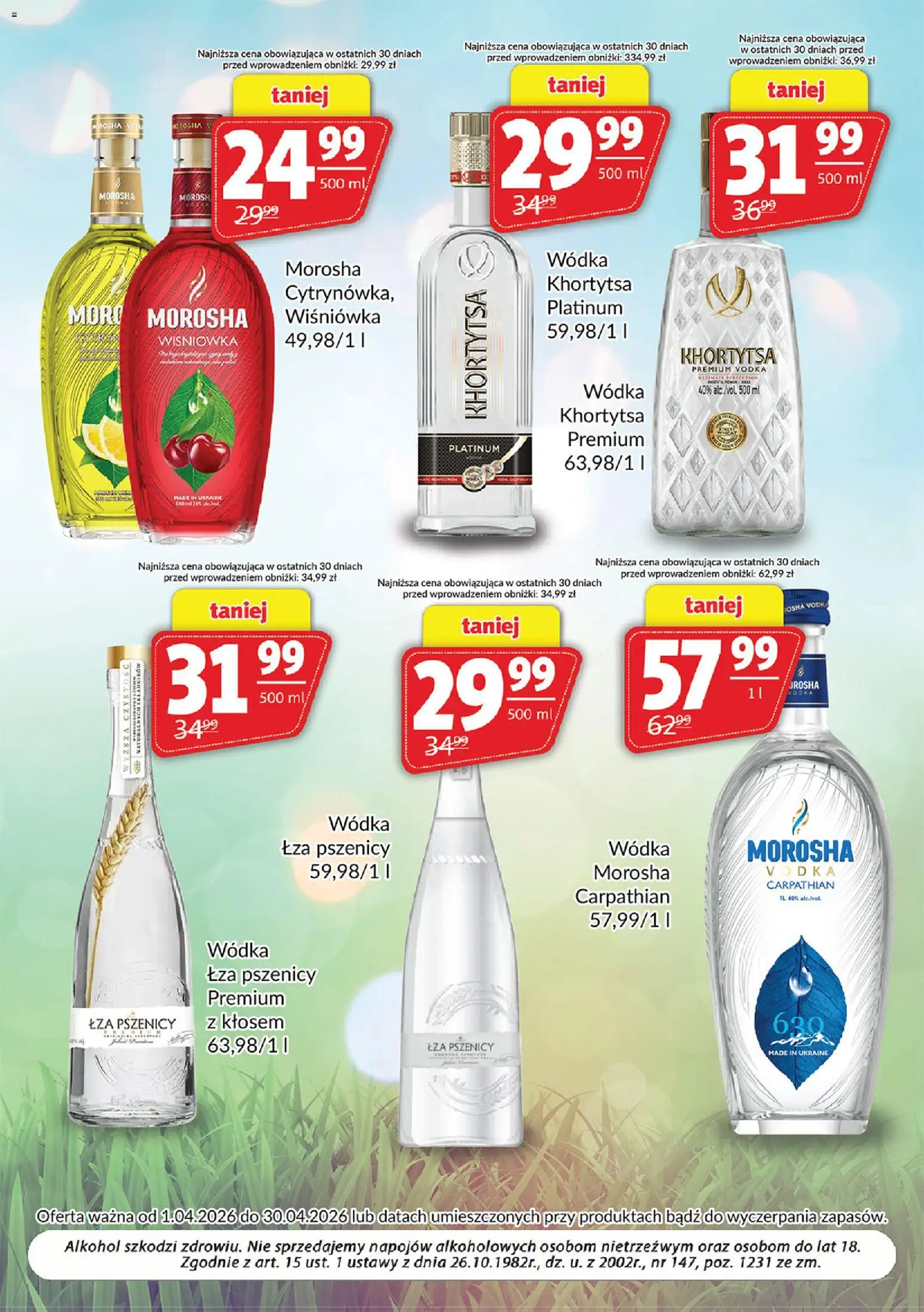 Prim Market gazetka - Oferta alkoholowa od 01.04.2026 | Strona: 3 | Produkty: Vodka, Alkohol, Wódka