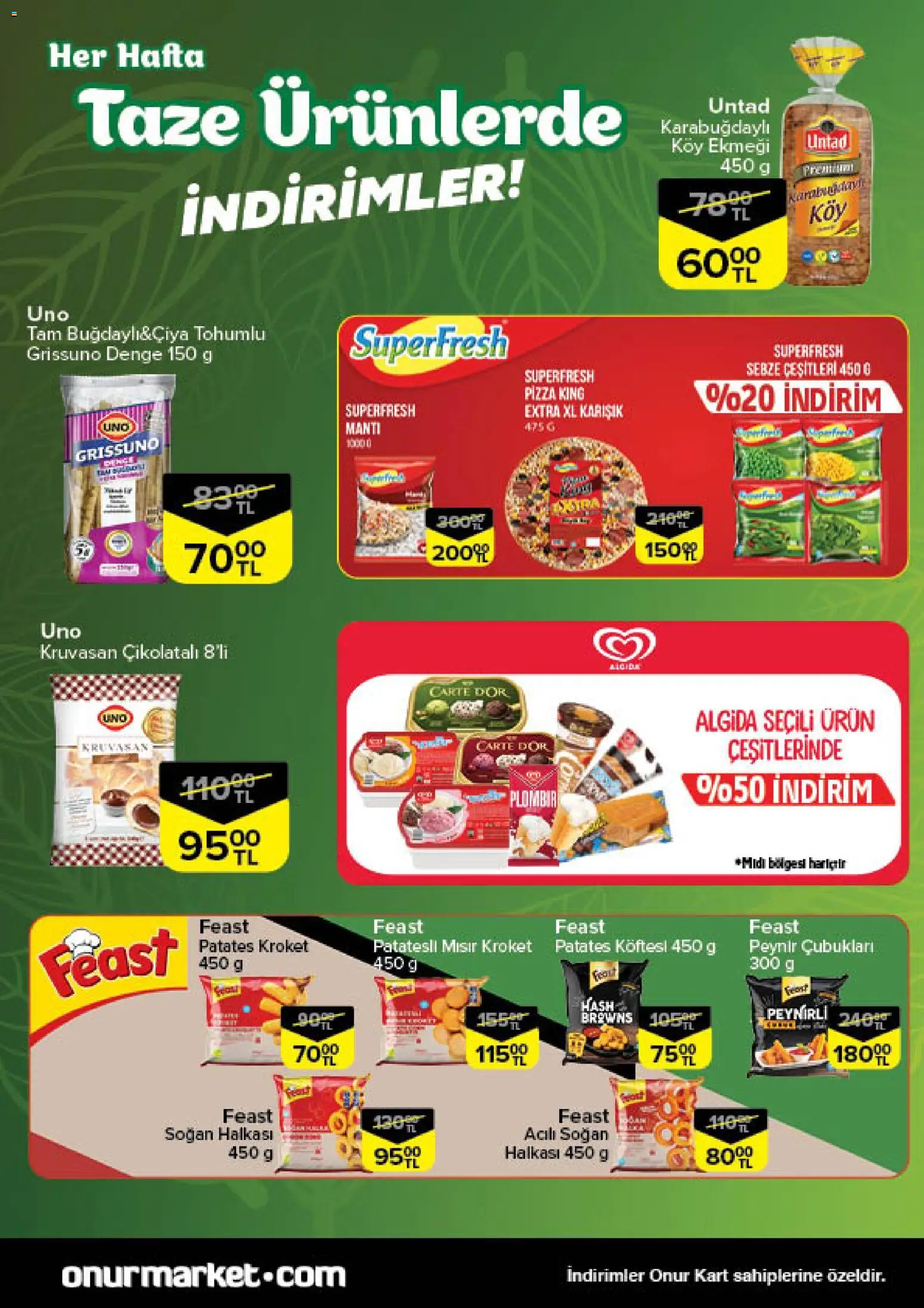 Onur Market Taze Ürünlerde İndirimler - Trakya - 18.12.2025 tarihinden itibaren geçerlidir | Sayfa: 7 | Ürünler: Peynir, Patates, Sebze, Mısır