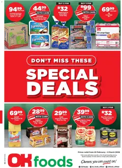 OK Foods specials catalogue – valid from 25.02.2026