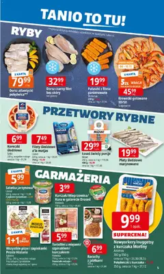 Pogląd oferty "E.Leclerc Gazetka - Elbląg" - ważna od 04.11.2025 | Strona: 5 | Produkty: Krewetki, Zapiekanka, Łosoś, Sałatka