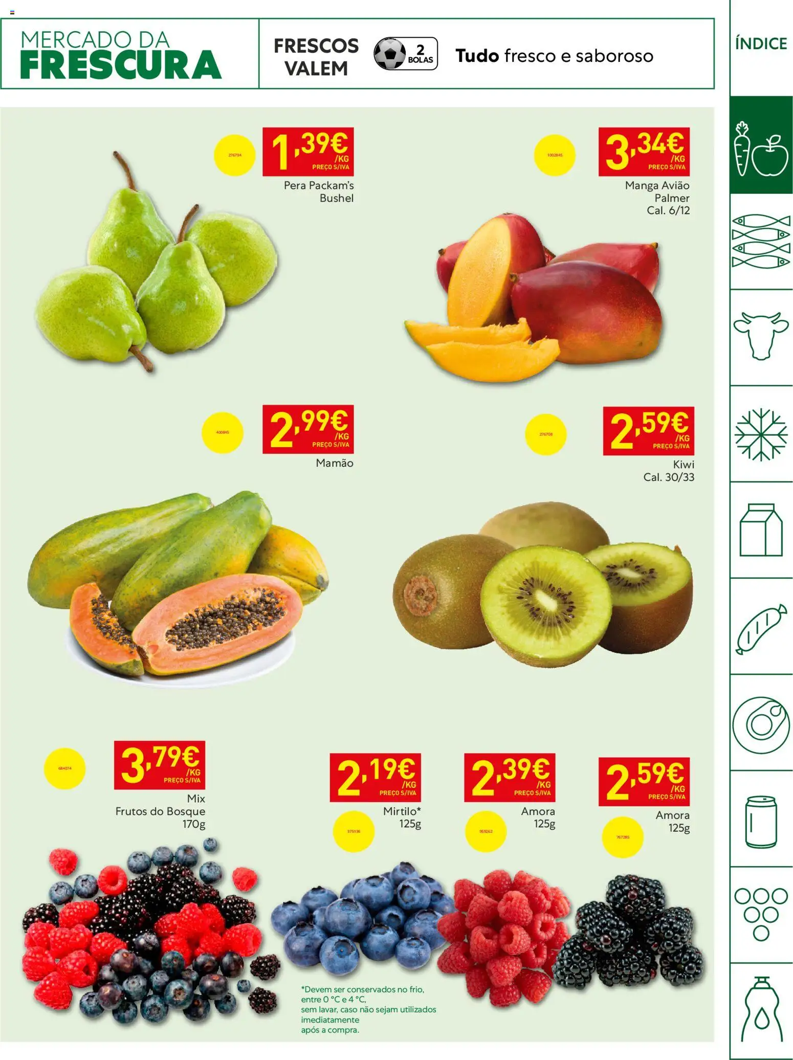 Recheio - Horeca Bons Negócios Madeira │ válido de 21.04.2026 | Página: 3 | Produtos: Kiwi, Mamão