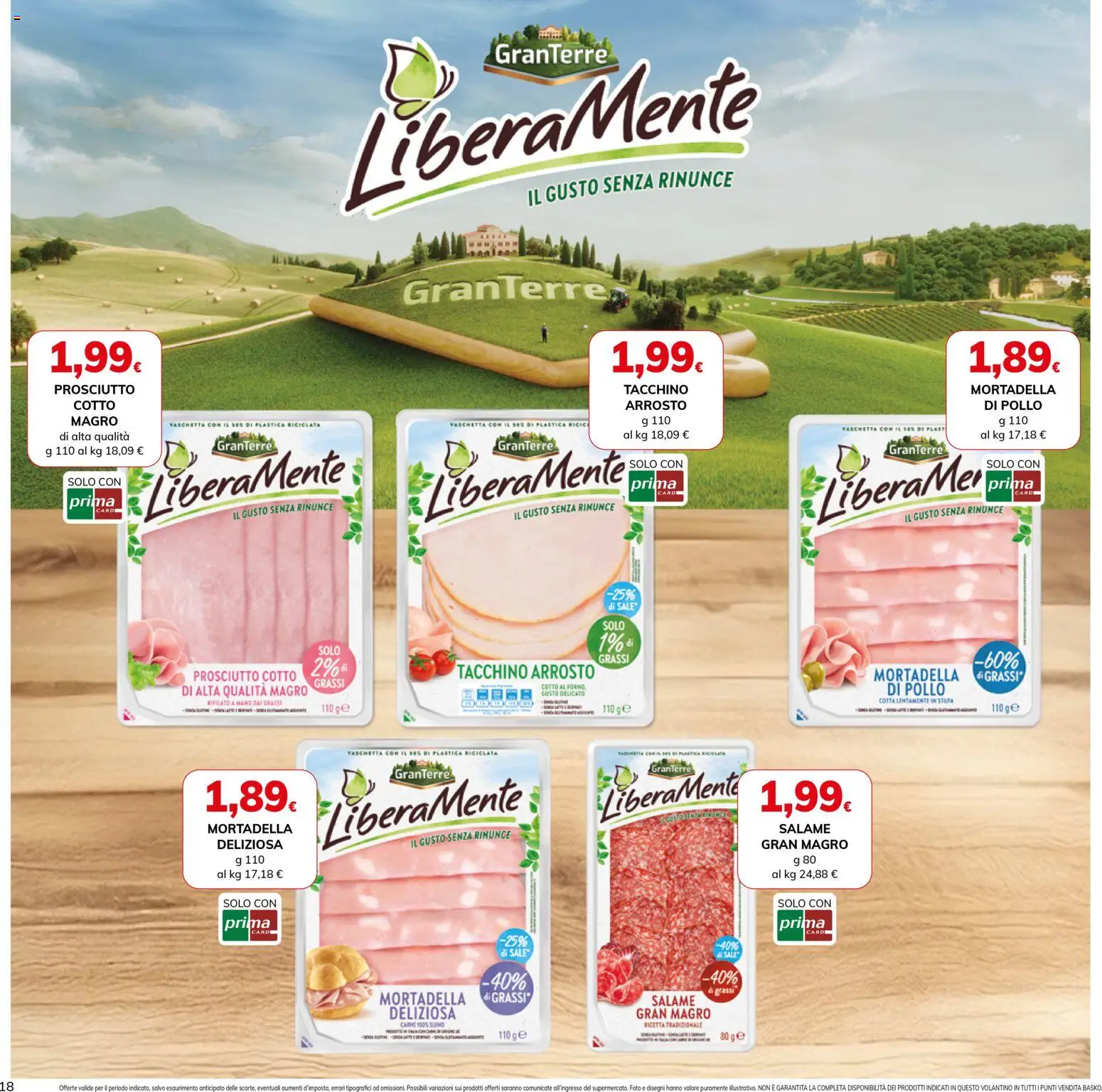 Volantino Basko del 07.04.2026 | Pagina: 18 | Prodotti: Arrosto, Sale, Tacchino, Prosciutto