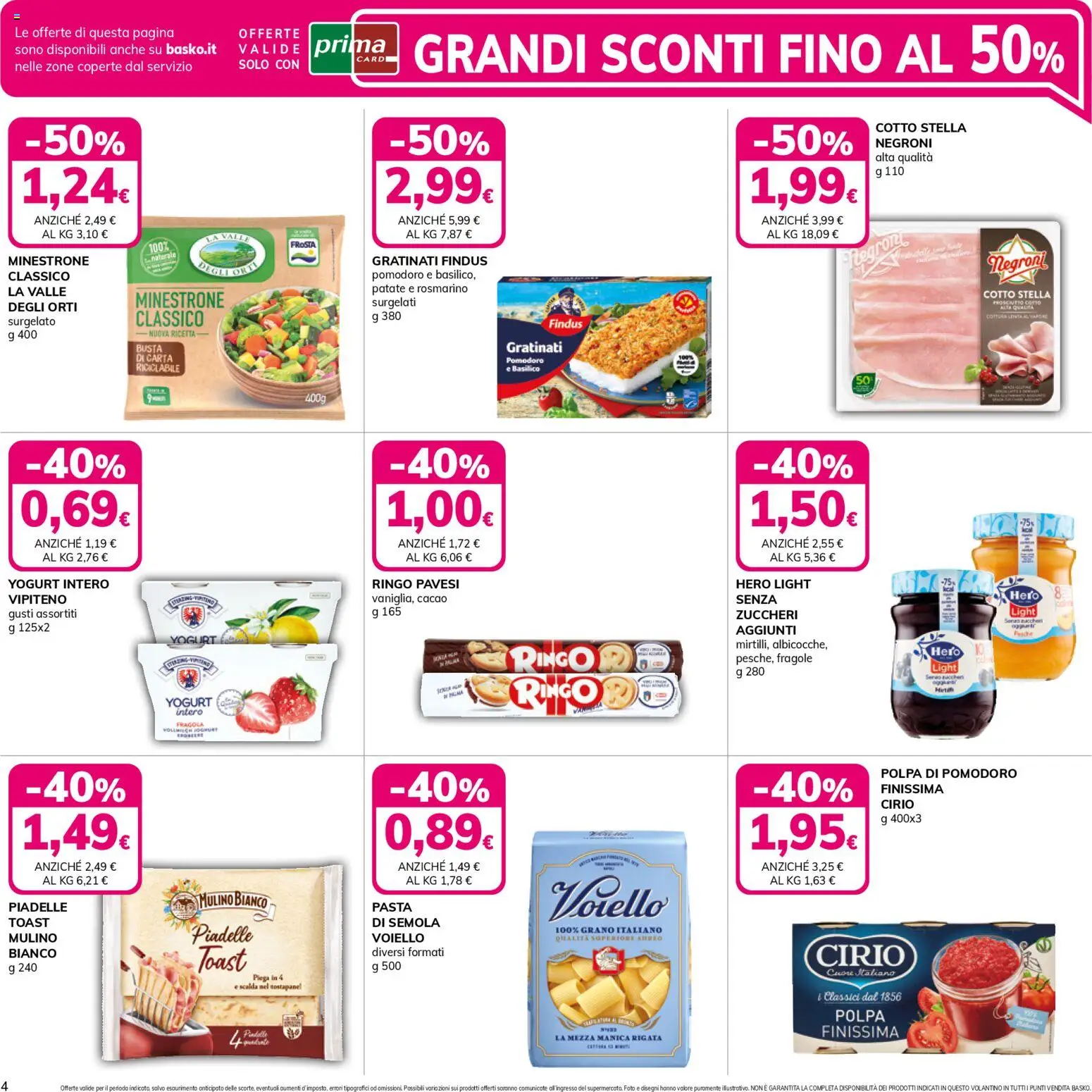 Volantino Basko del 13.01.2026 | Pagina: 4 | Prodotti: Fragole, Pomodoro, Cacao, Tostapane