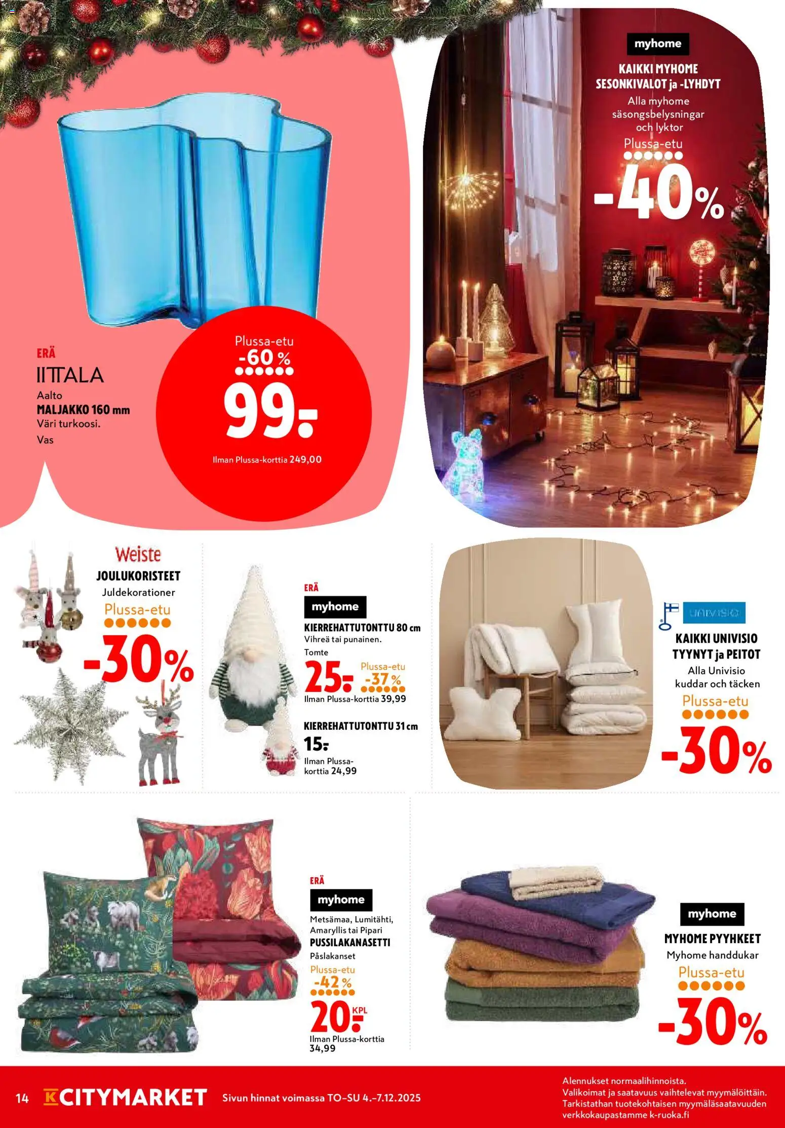 K-Citymarket tarjoukset – voimassa 04.12.2025 alkaen | Sivu: 14