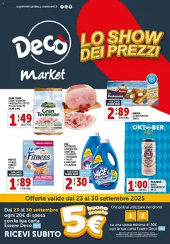Anteprima del volantino Decò Market - Palese, Modugno catalogo valido a partire dal 23.09.2025