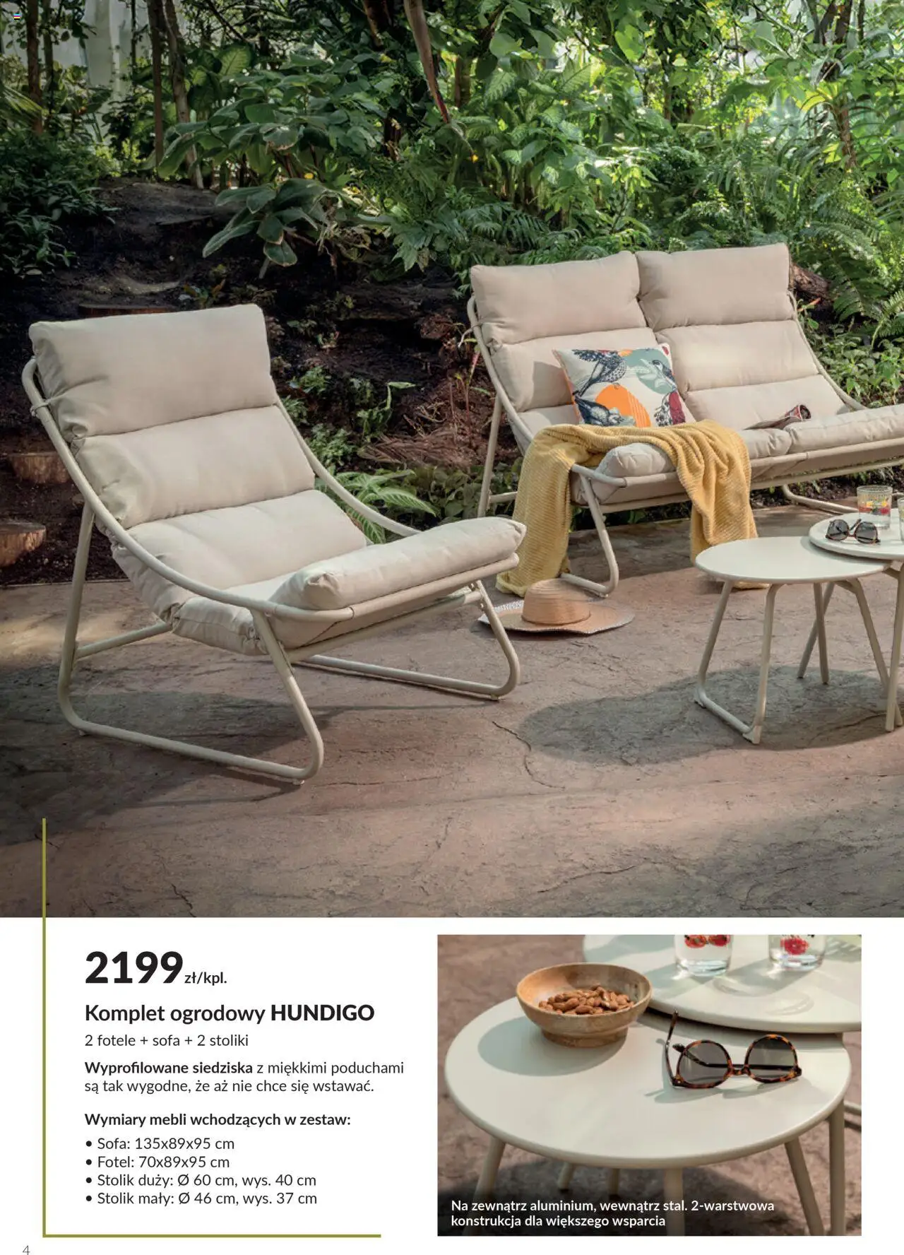 Salony Agata Gazetka - Ogród od 26.05.2025 | Strona: 4 | Produkty: Sofa, Fotel