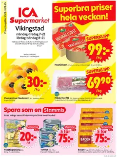 ICA Supermarket - Vikingstad - Förhandsvisning av reklamblad från butik ICA Supermarket aktuell från 25.08.2025