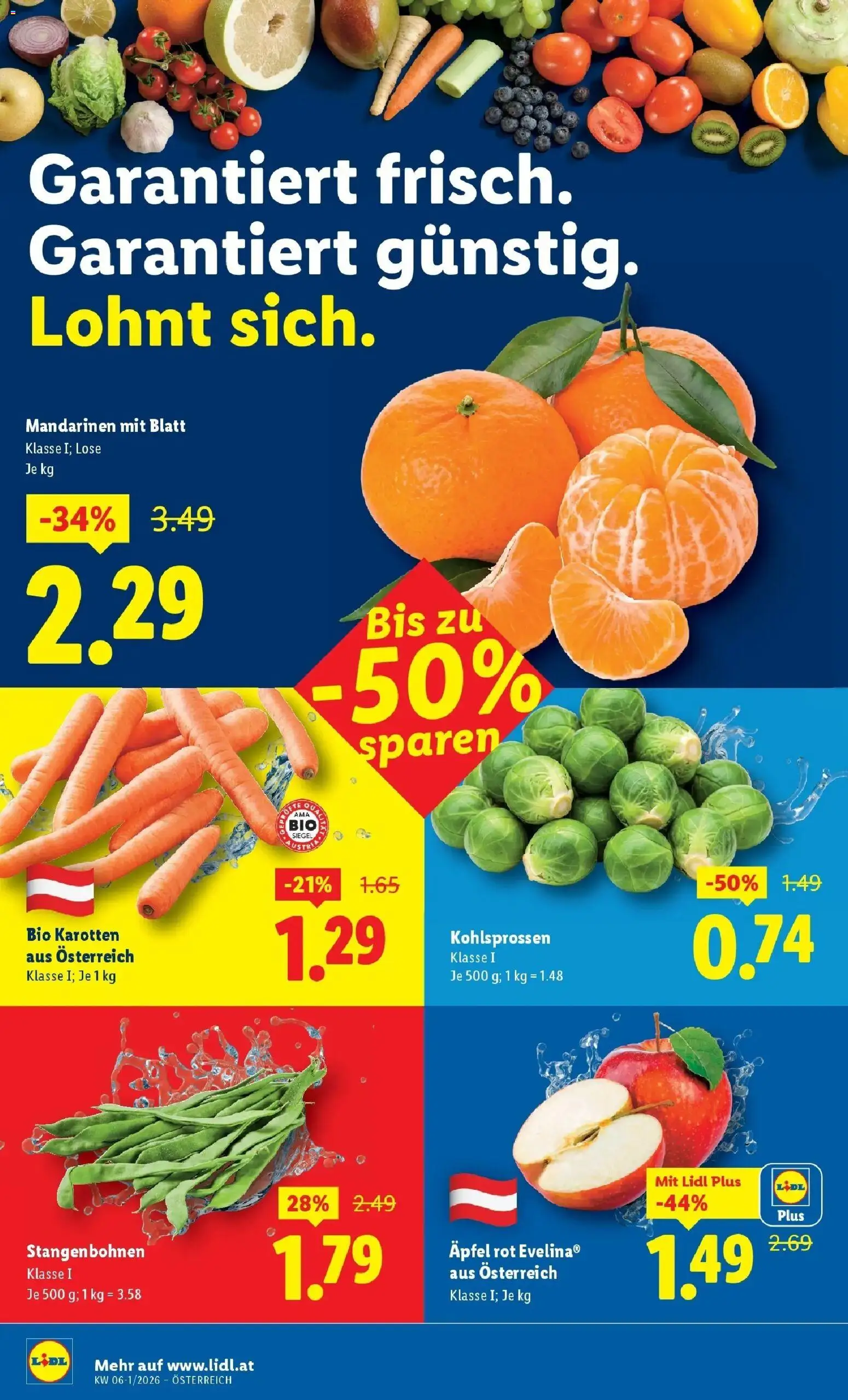 Lidl Flugblatt - St. Pölten, Klosterneuburg, Mödling gültig ab 29.01.2026 | Seite: 38 | Produkte: Mandarinen, Äpfel
