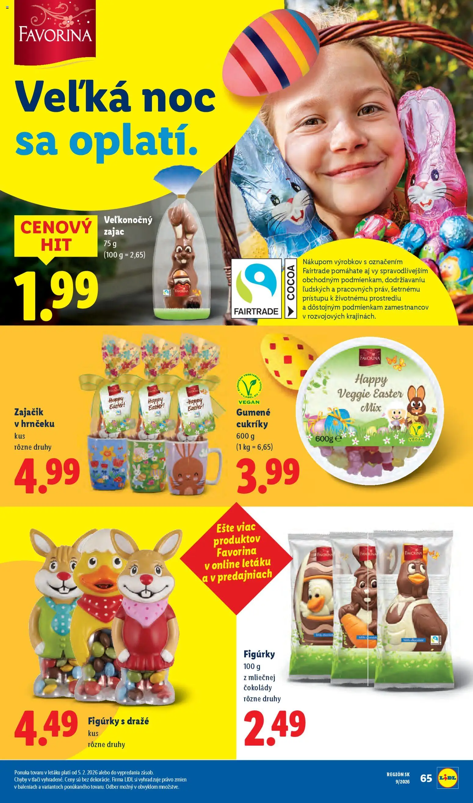 Nové Lidl akcie – leták je platný od 23.02.2026 | Strana: 74 | Produkty: Cukríky