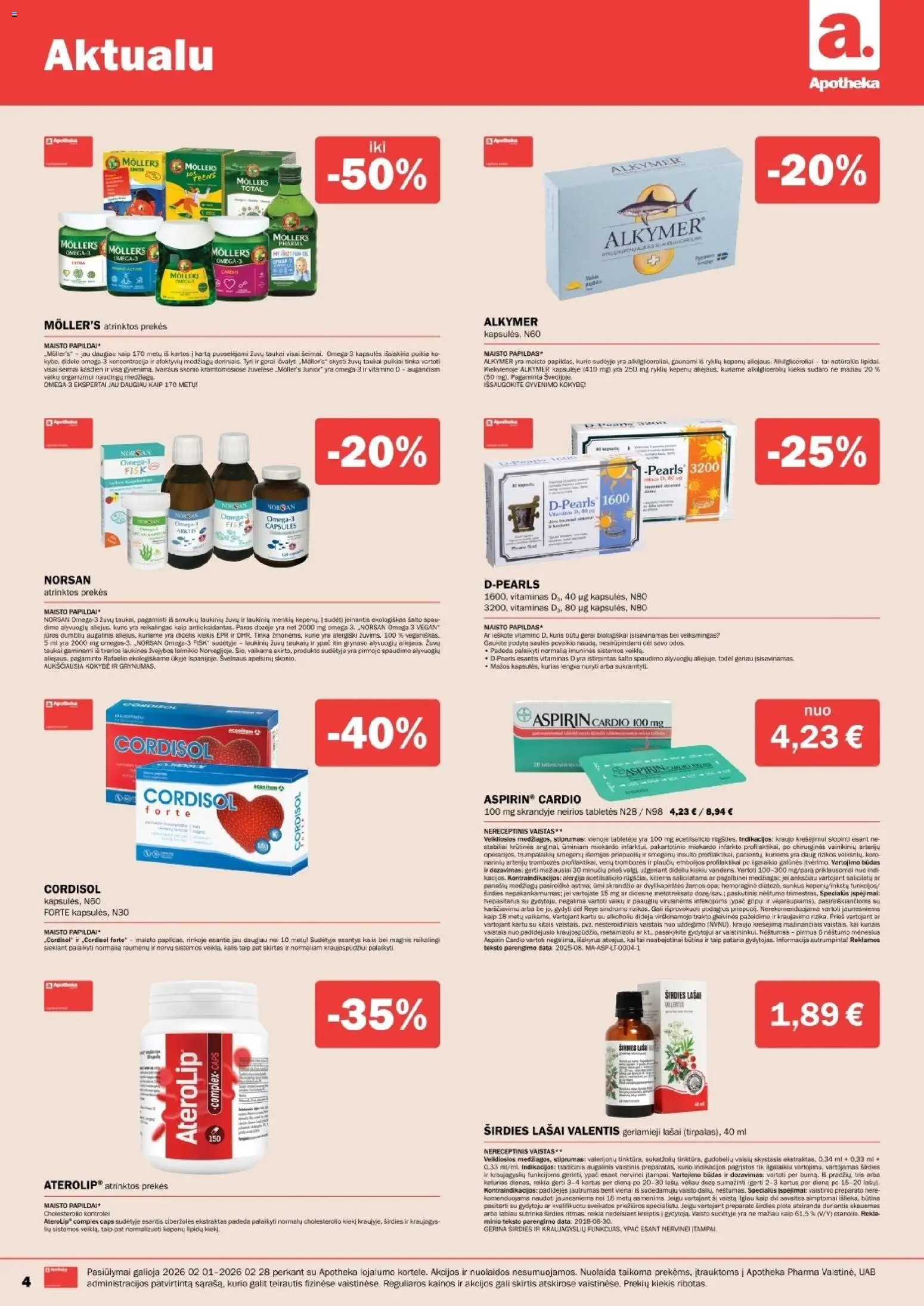 Apotheka akcijos nuo 01.02.2026 | Puslapis: 4