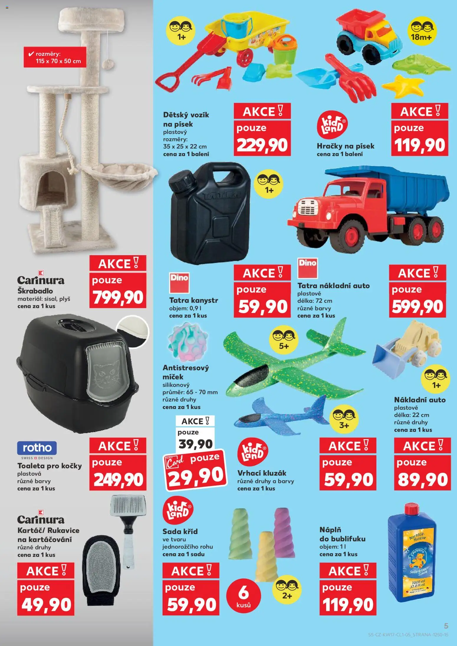 Kaufland leták - Plzeň od 22.04.2026 | Strana: 5 | Produkty: Rukavice, Kanystr, Kluzák, Barvy