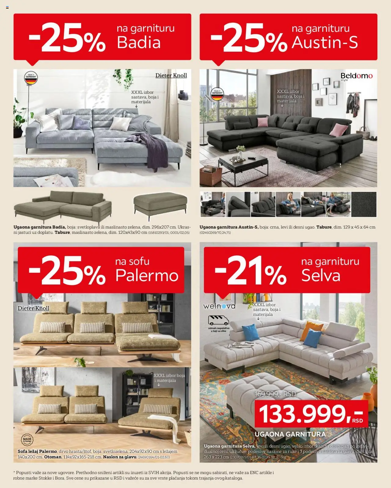Lesnina XXXL katalog - važi od 13.10.2025 | Strana: 4 | Proizvode: Sofa, Ugaona garnitura